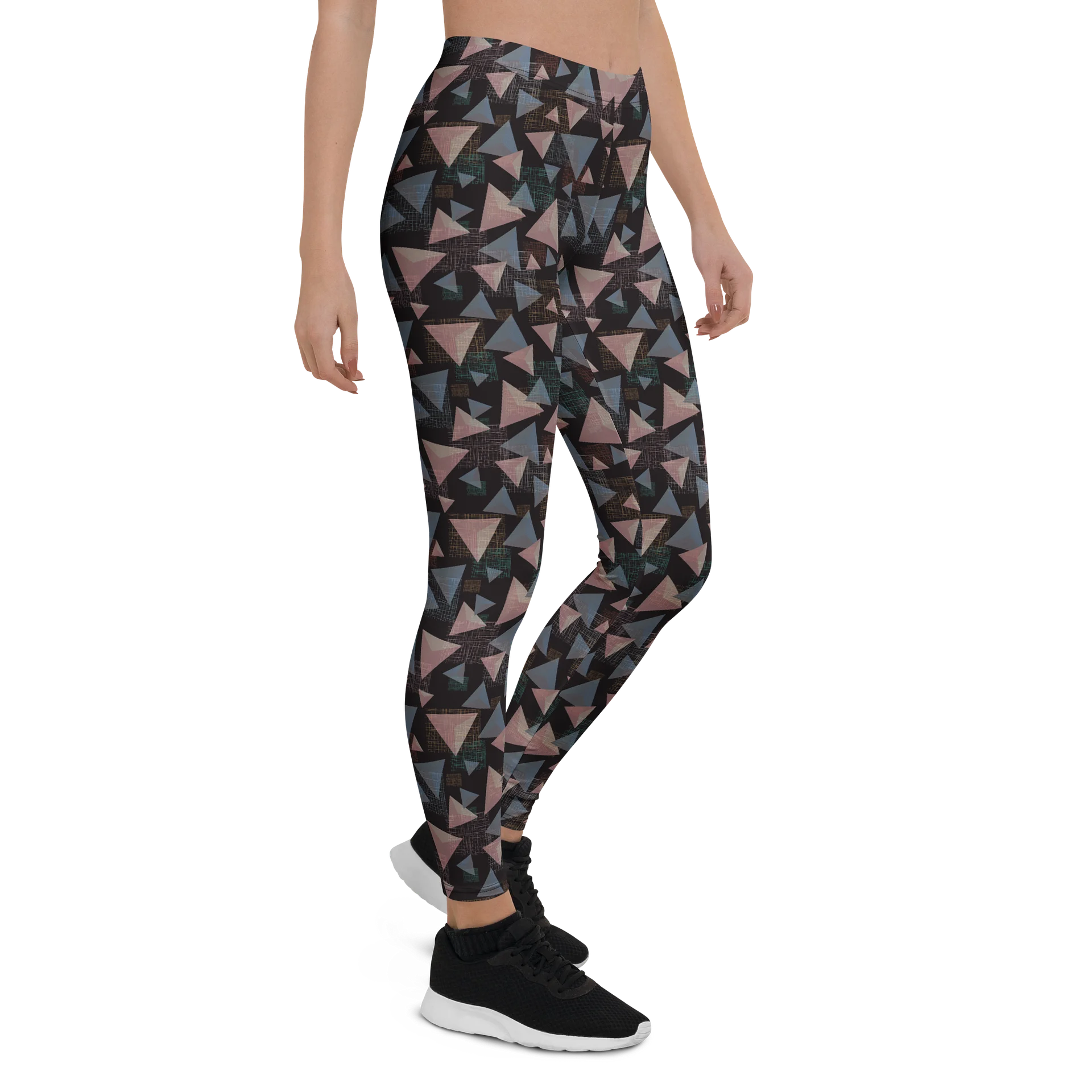 Comfortable Fashion Leggings with Geometric Triangle Graphic product image (5)