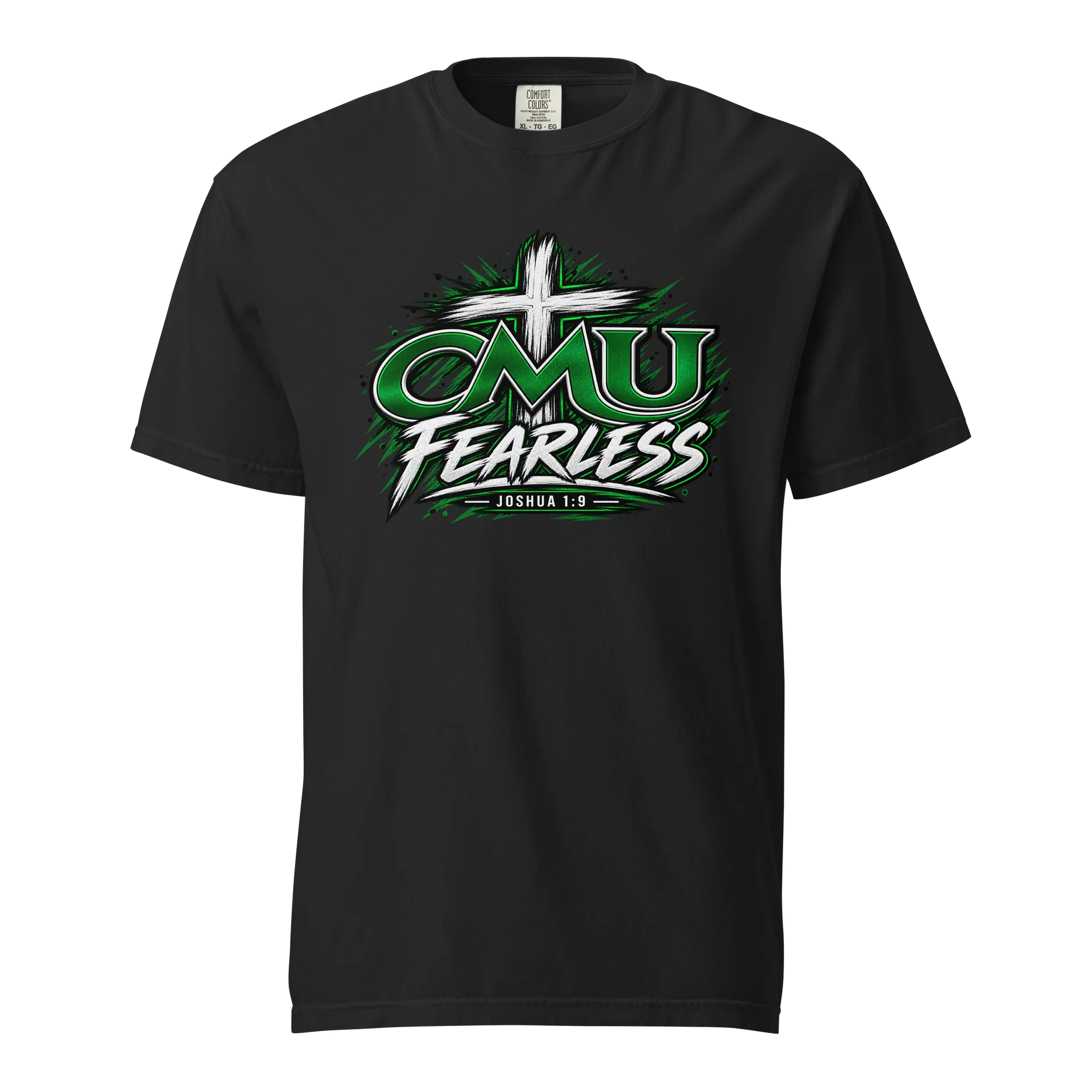 CMU Fearless Joshua 1:9 Cross Tee product image (1)