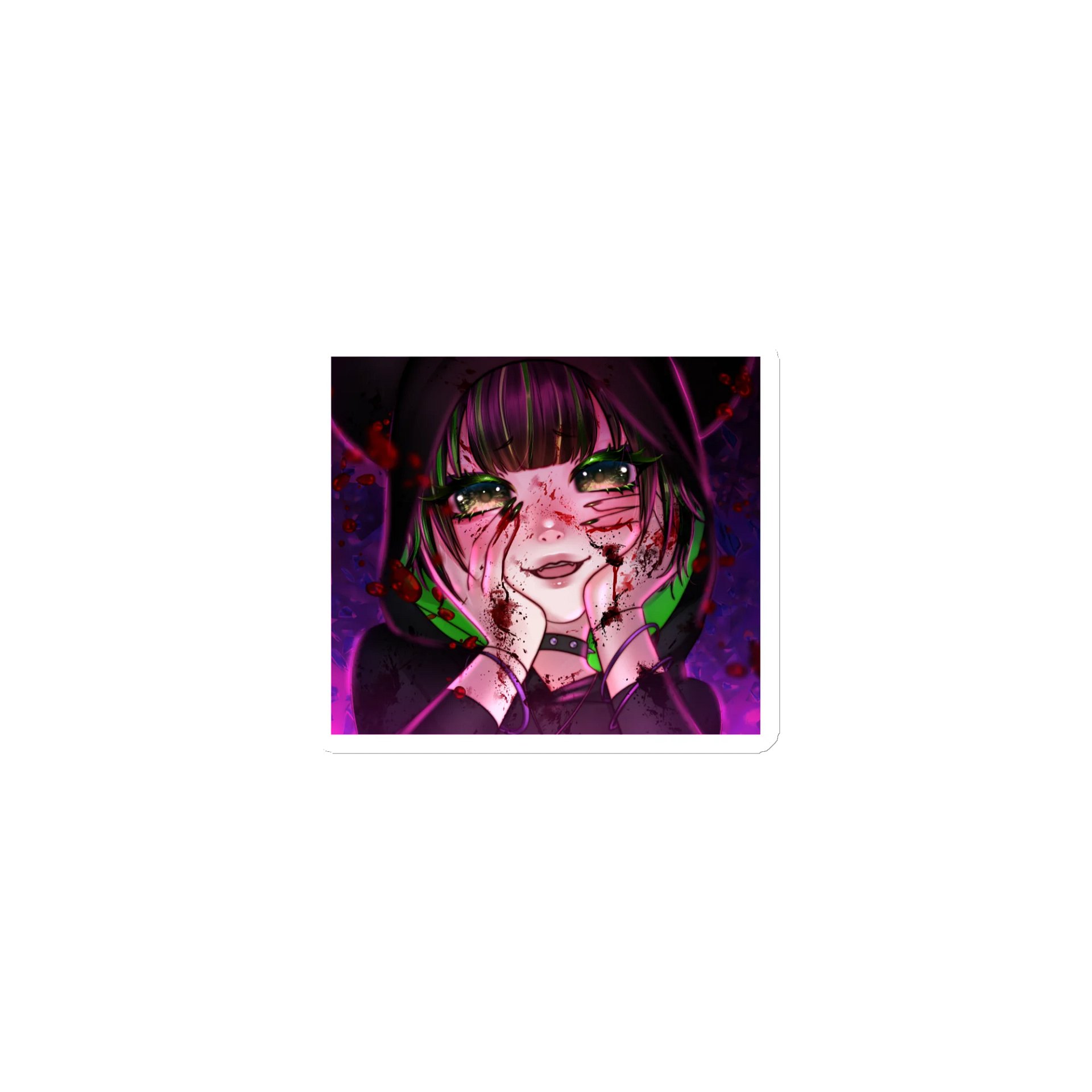 Yandere Vex Dye Cut Magnet product image (1)