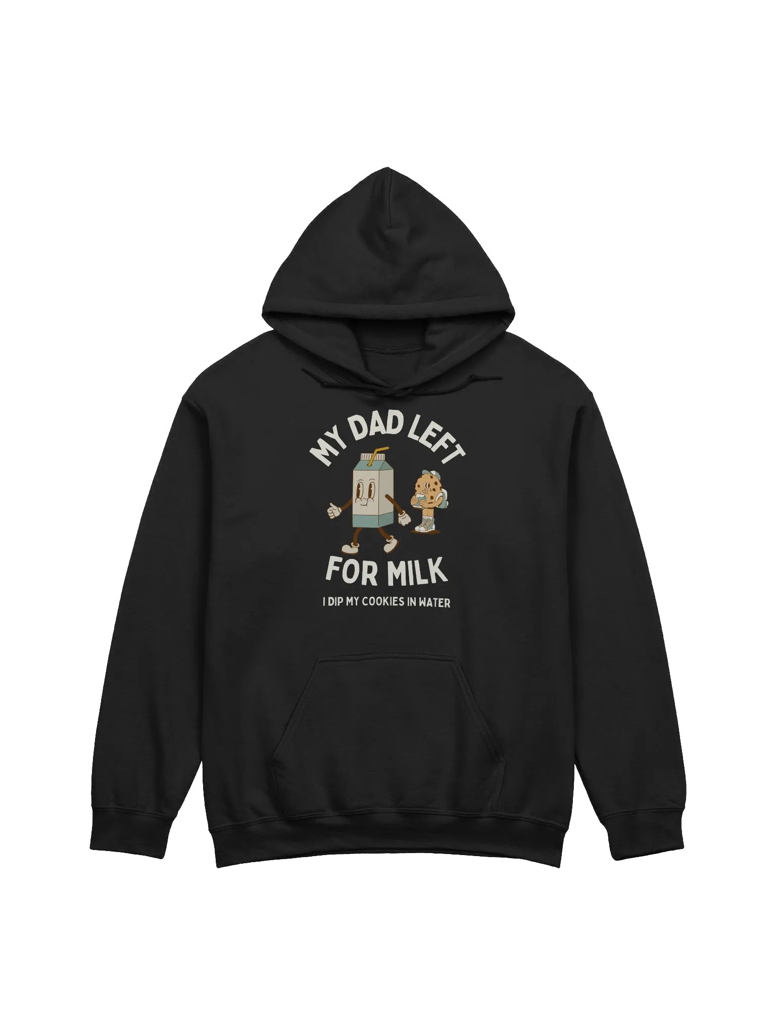 My Dad Left For Milk Hoodie - Dark Color product image (1)
