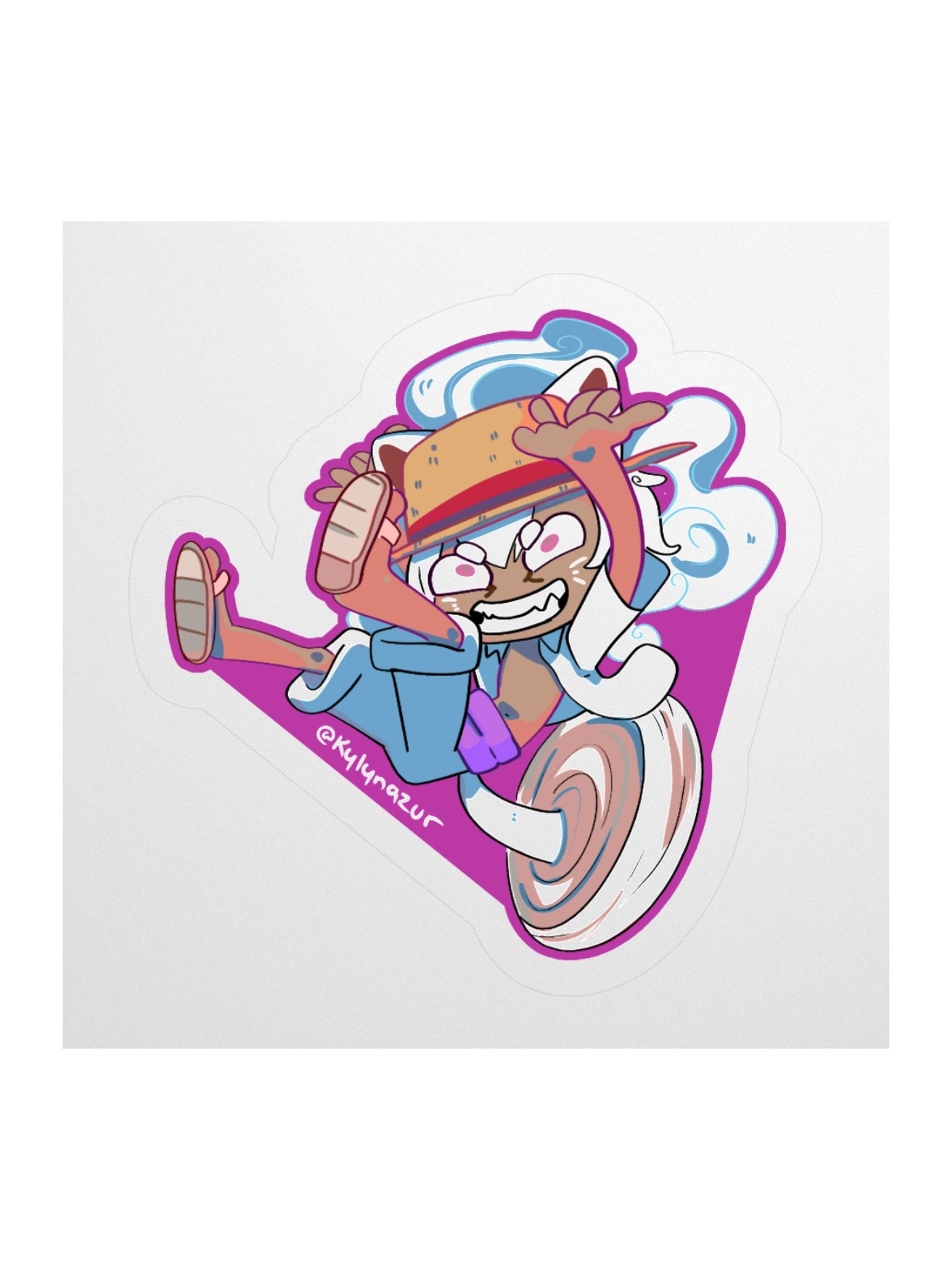 Pluffy D. Monkey Sticker product image (2)