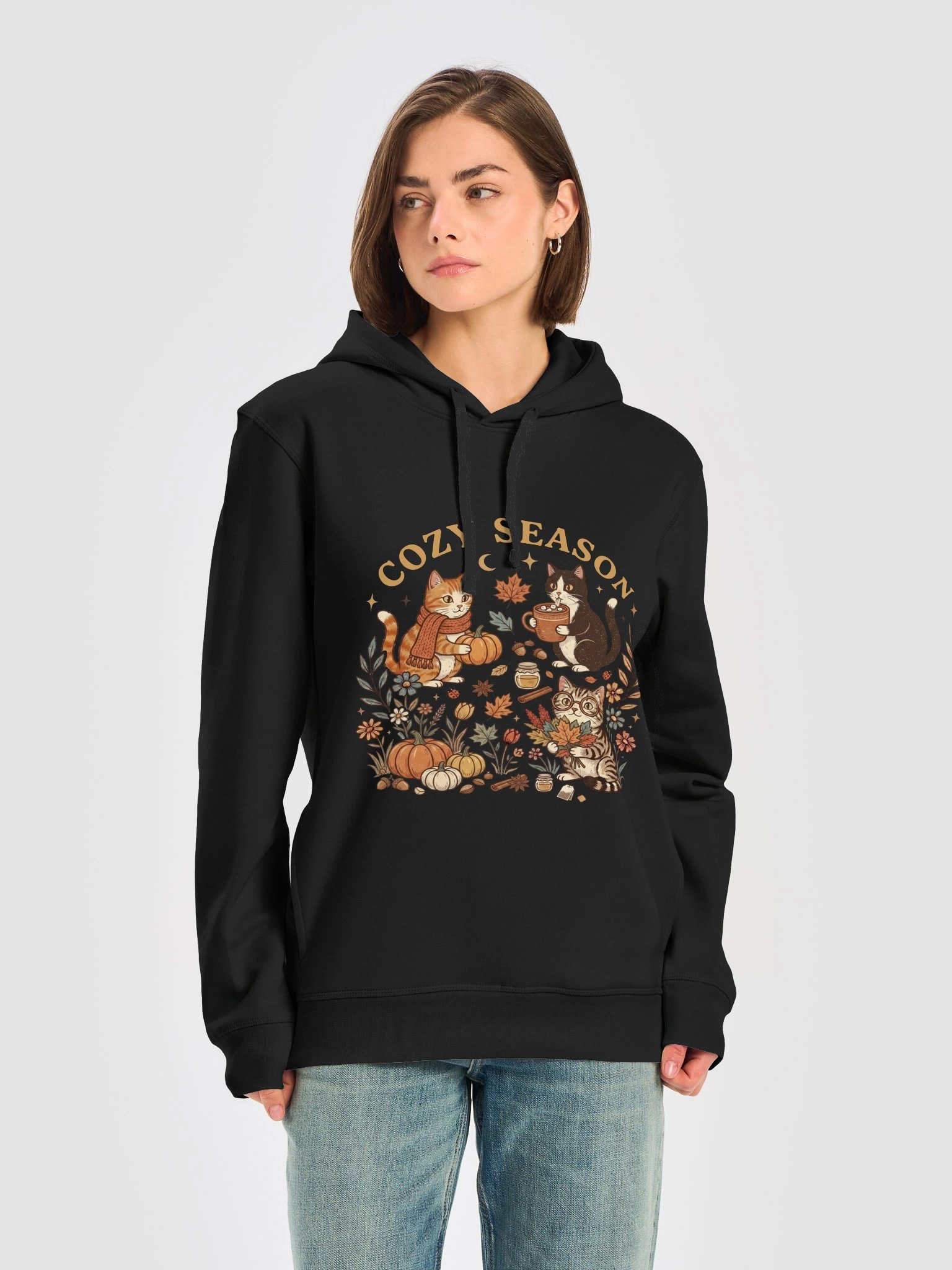 Autumn Cats Hoodie – Cute Cat Lover Hoodie product image (5)