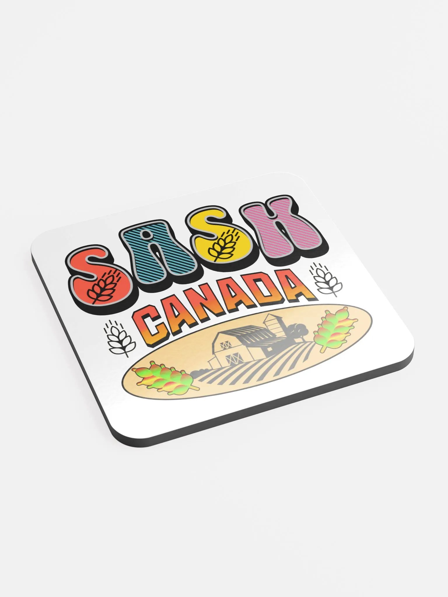 Sask Canada Barn Coaster Set product image (3)
