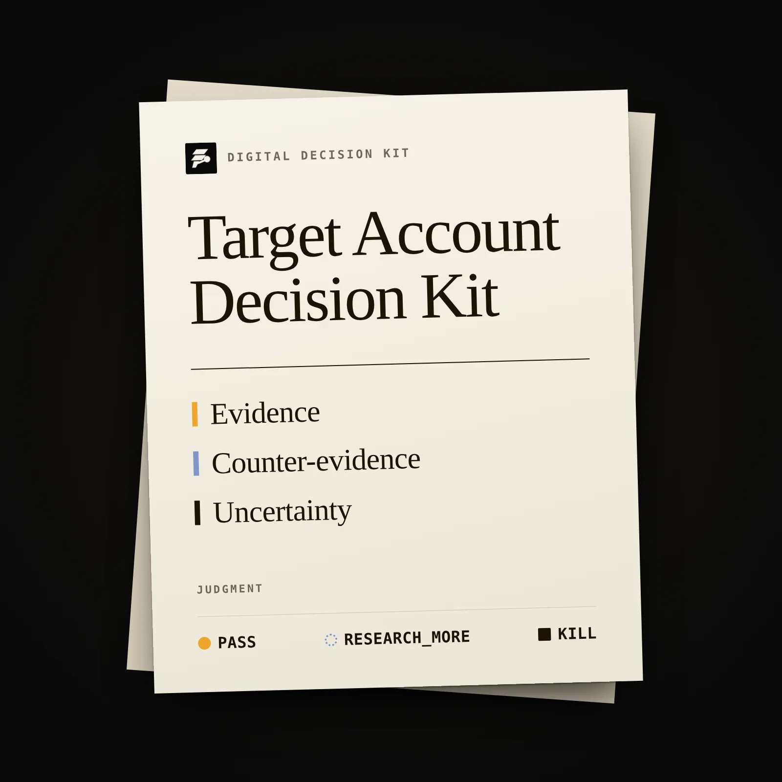 Target Account Decision Kit product image (5)