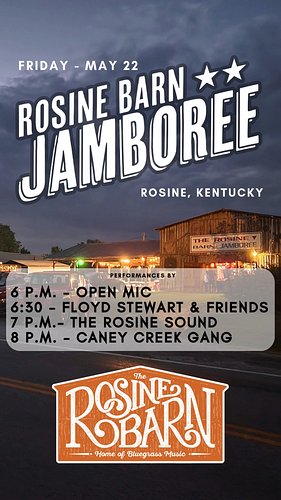 Two great local bands this Friday night at The Rosine Barn! Grab a bite at Phat Bellies and settle in for great night of live...