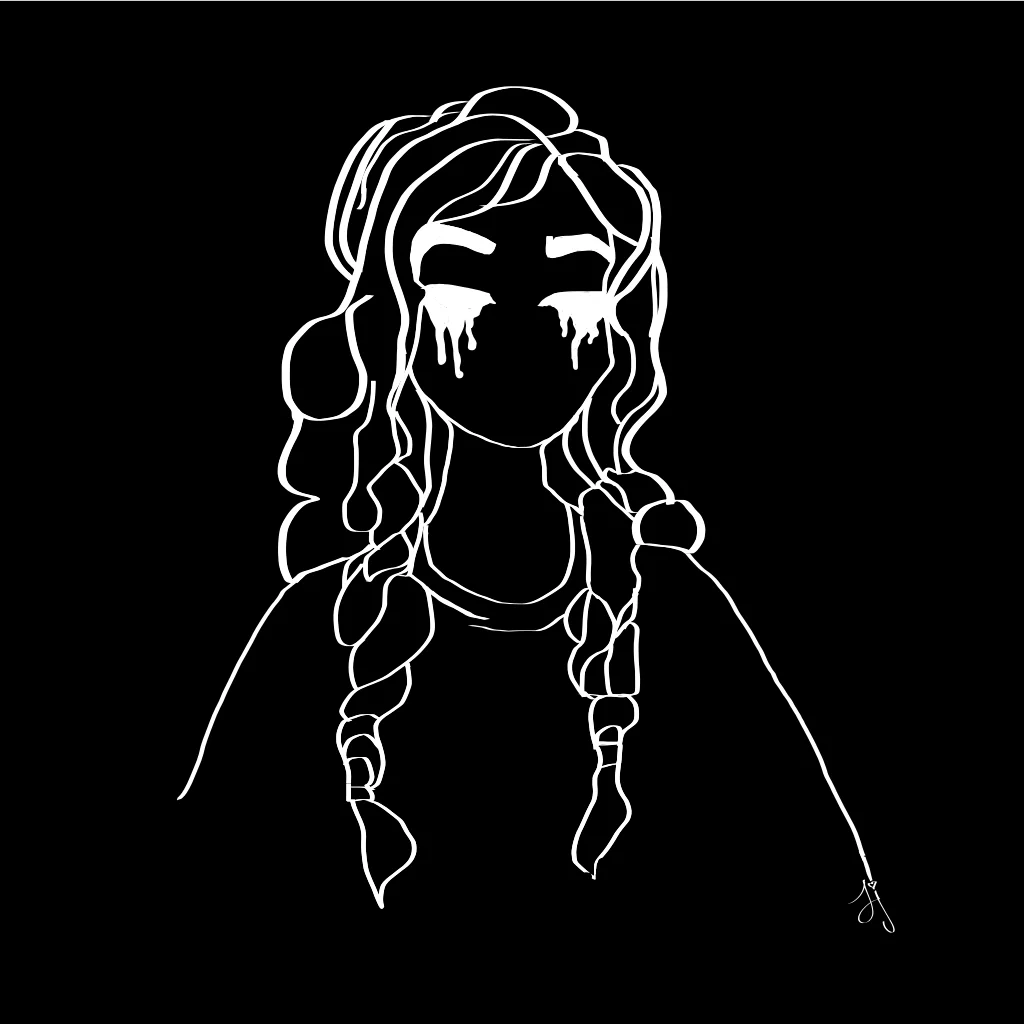 Black and White Custom Line Drawing product image (1)