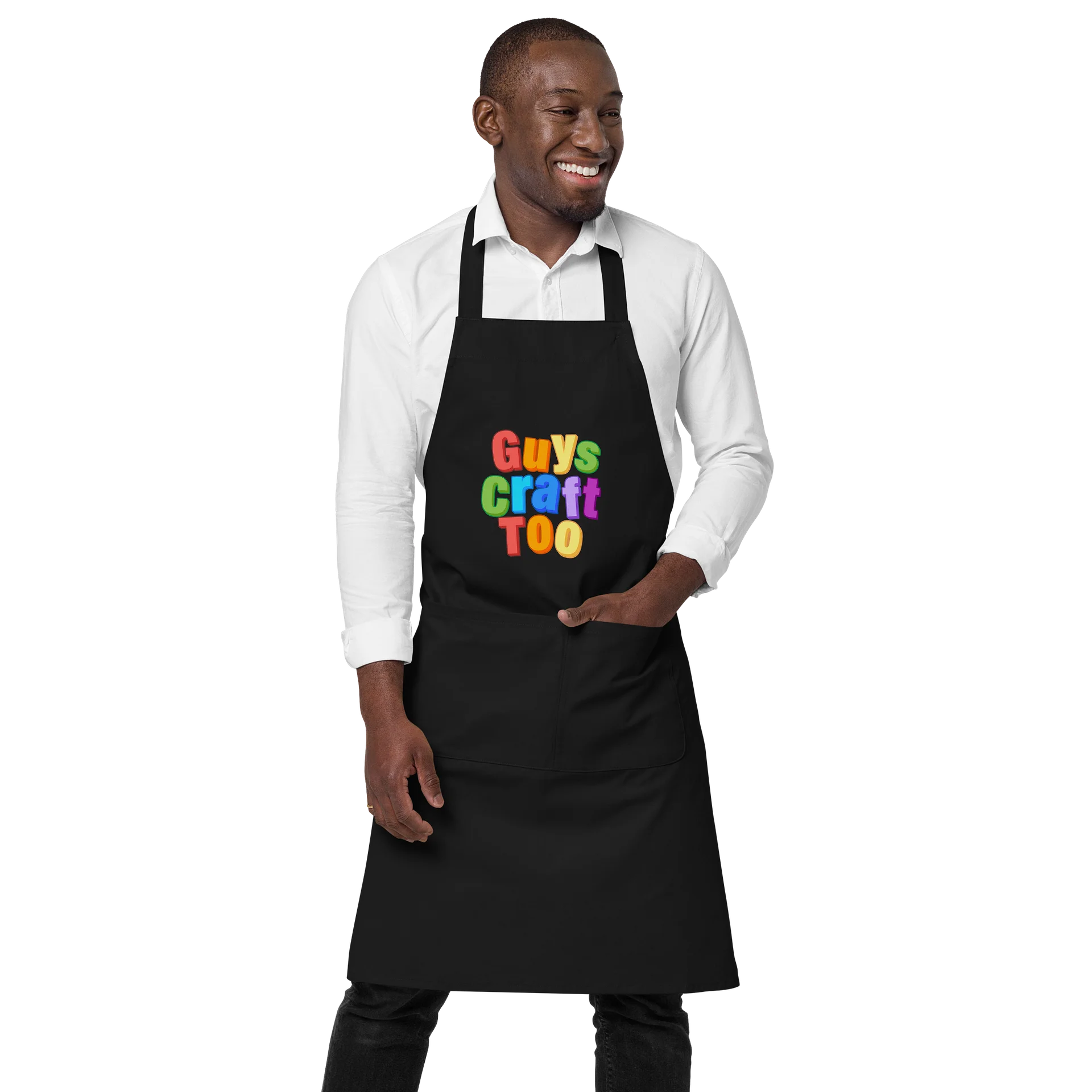 Guys Craft Too Rainbow 3D Apron — SOL'S Organic Cotton Apron product image (1)