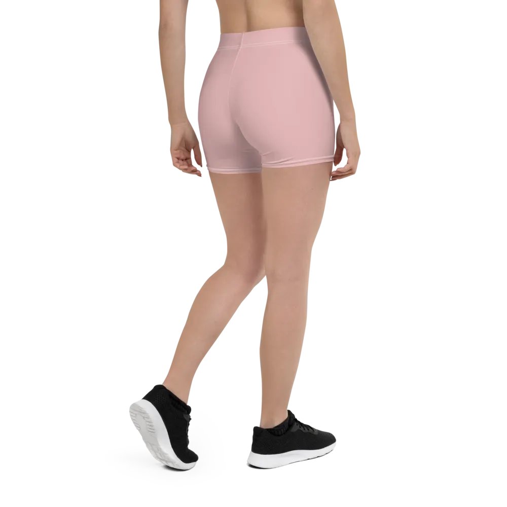 Women's Activewear - Slip Shorts Baby Pink - Printed White Logo product image (5)