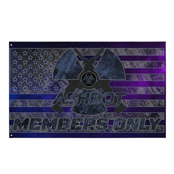ASHBOT Members Only Flag product image (1)