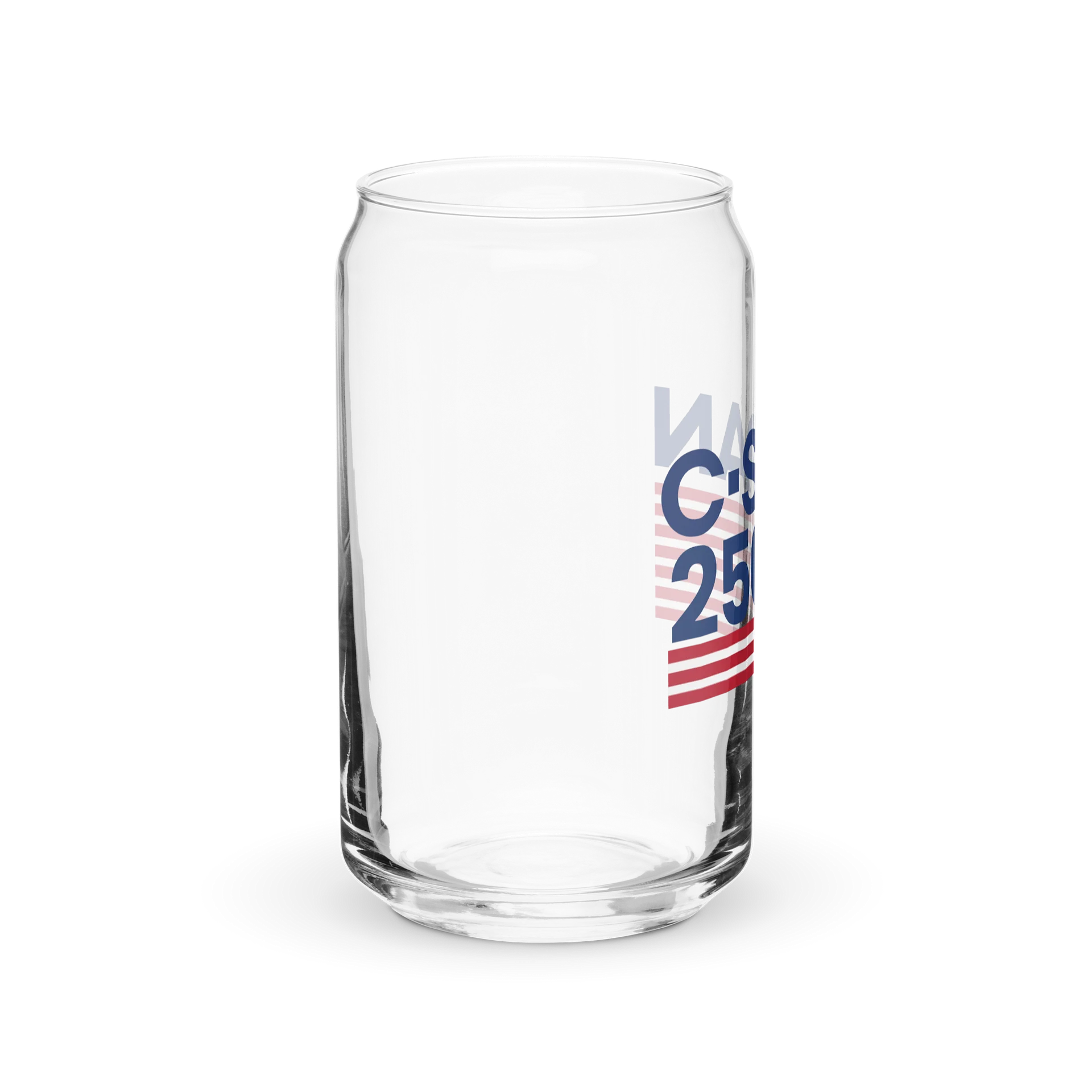 C-SPAN 250 Flag Can Shaped Glass product image (4)