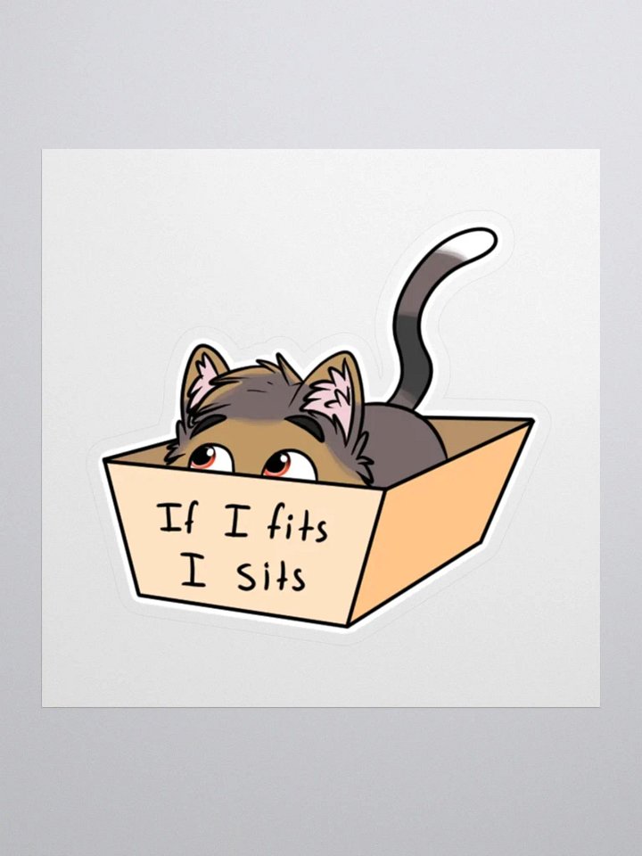 CAT IN A BOX Sticker product image (2)