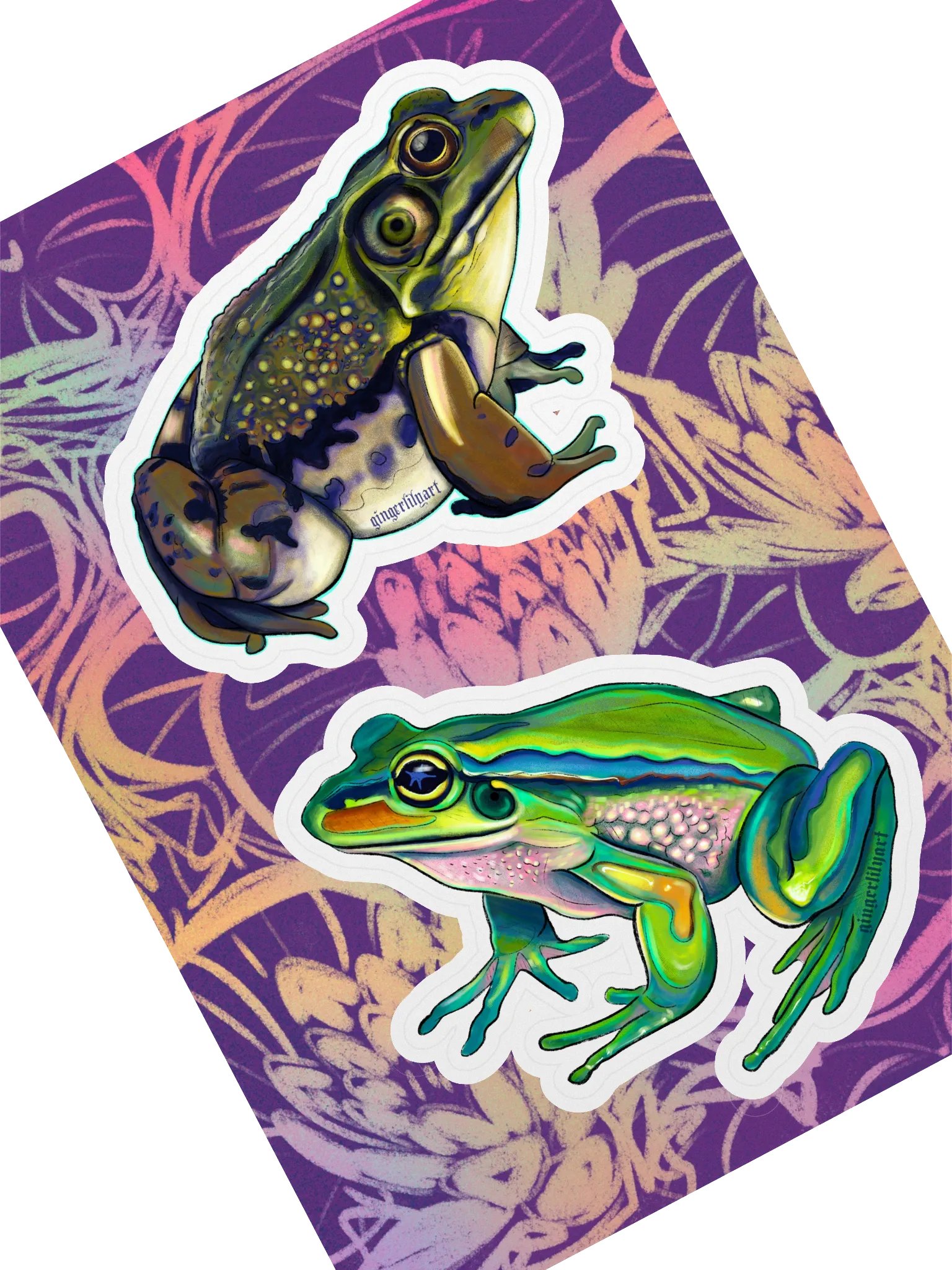 frog sticker duo product image (1)
