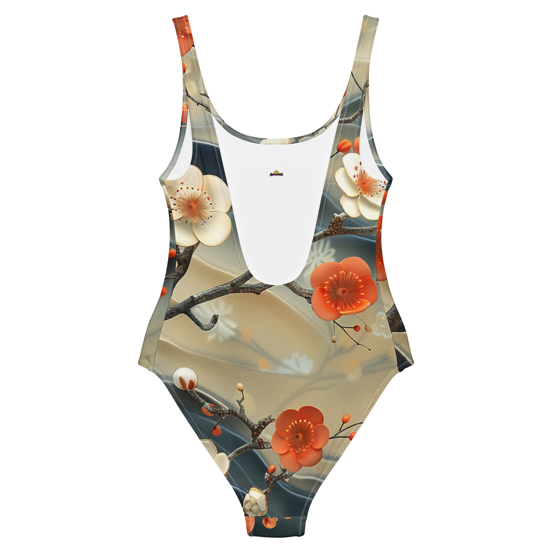 Japanese Blossom Garden One-Piece Swimsuit - Cheeky Low-Scoop Swimwear product image (6)