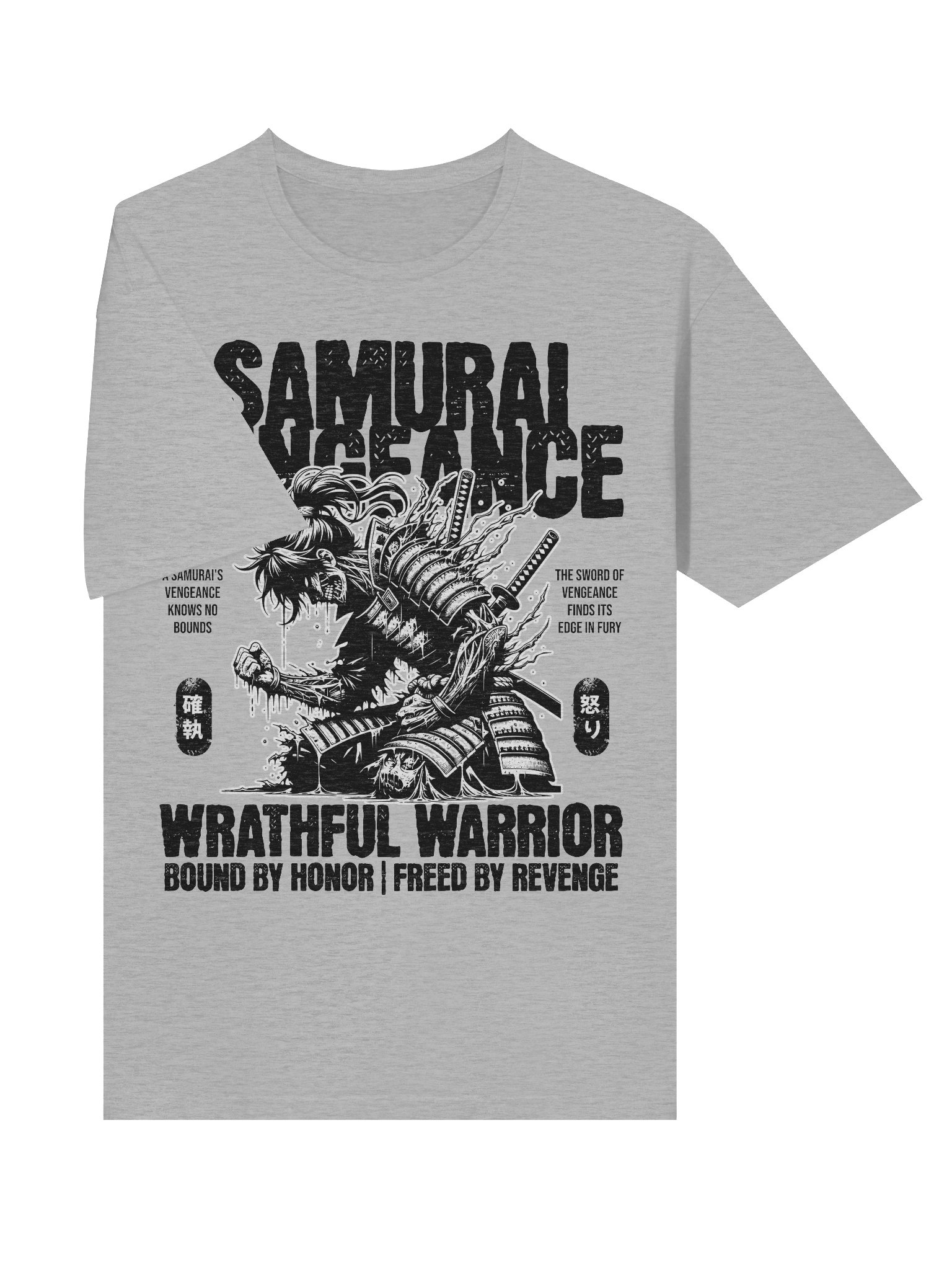 Samurai Vengeance Wrathful Warrior T-Shirt - Gildan Softstyle product image (3)