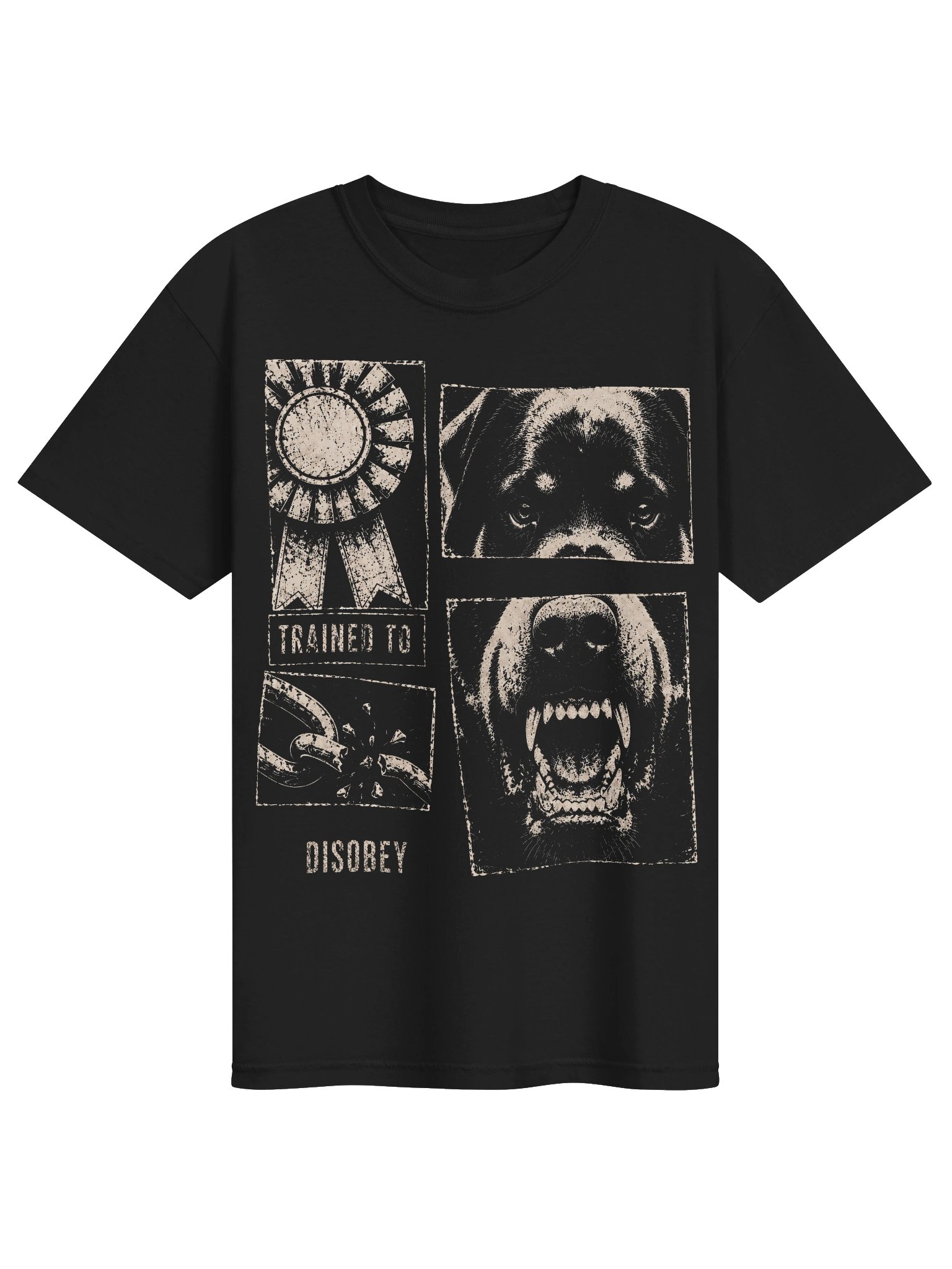 Rottweiler Trained to Disobey Heavyweight Vintage Graphic Tee product image (1)