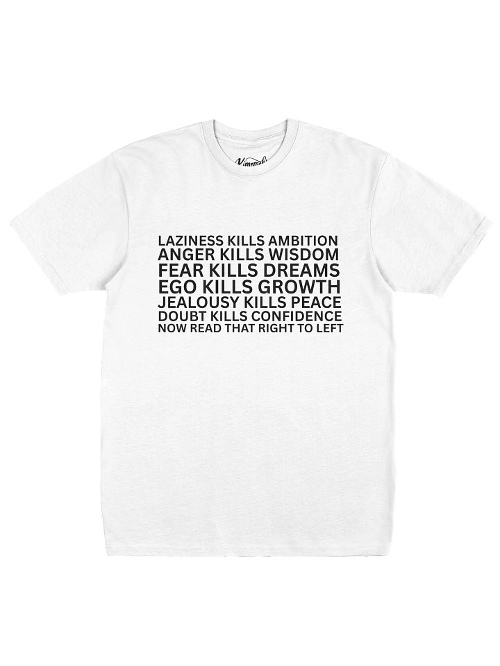 Ambition Kills Laziness 100% Cotton T-shirt product image (2)