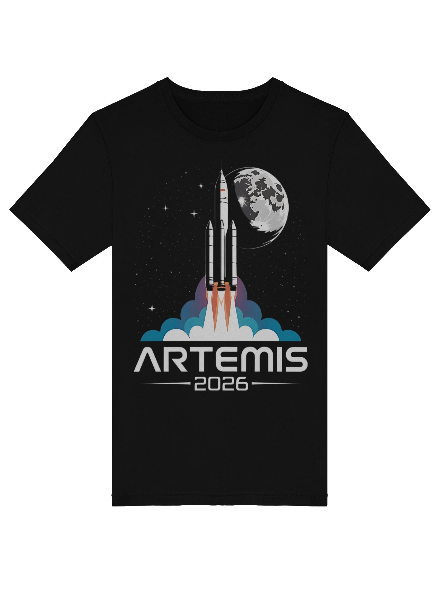 Artemis II Launch to The Moon Space Mission 2026 Supersoft T-shirt product image (5)