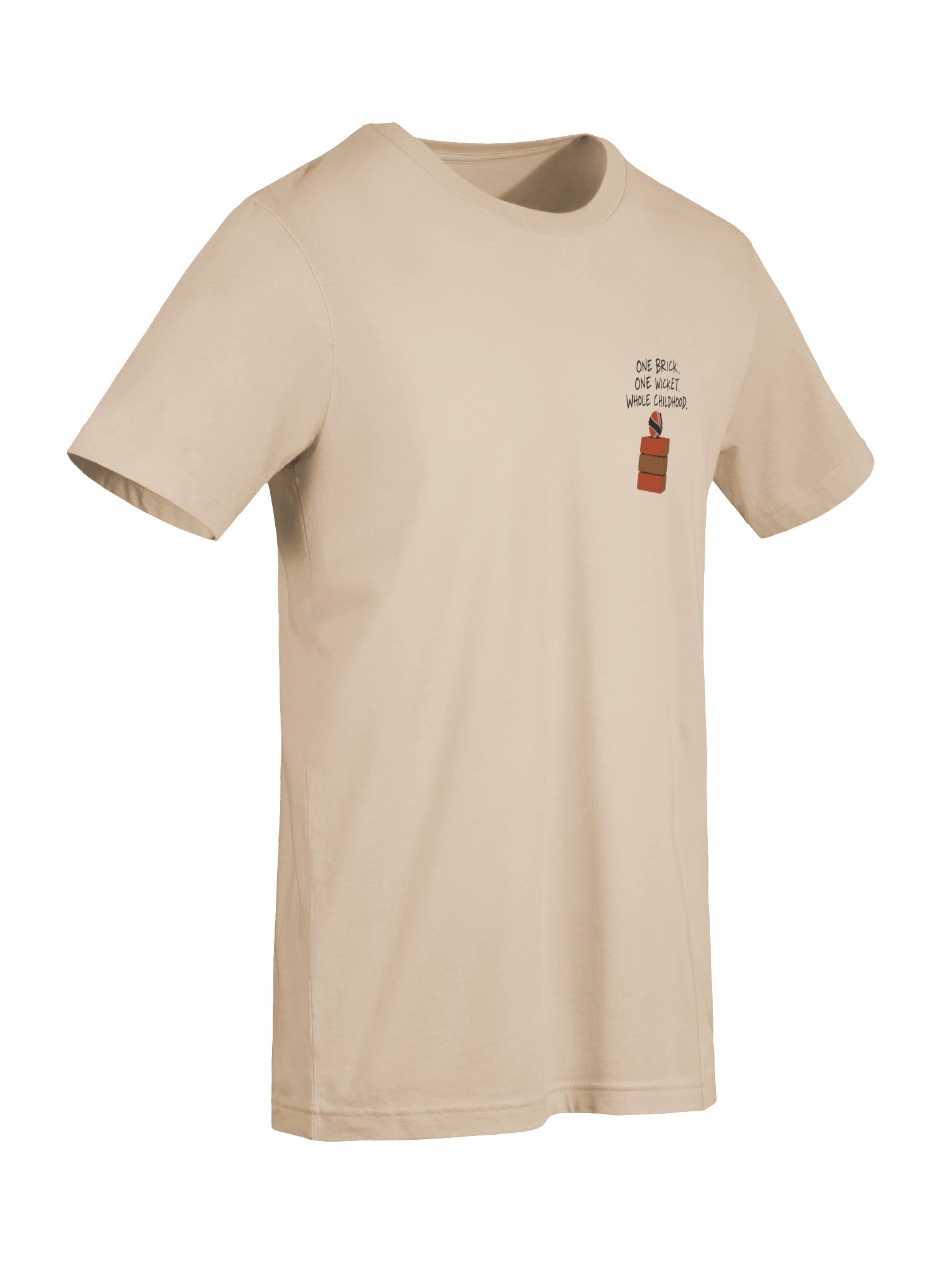 One Brick · One Wicket · Whole Childhood (Classic Tee, Chest Mark) product image (7)