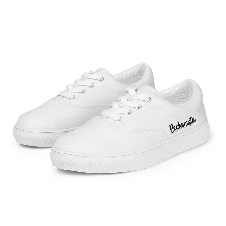 Chaussures basses blanches Bichonista (Logo noir) product image (1)