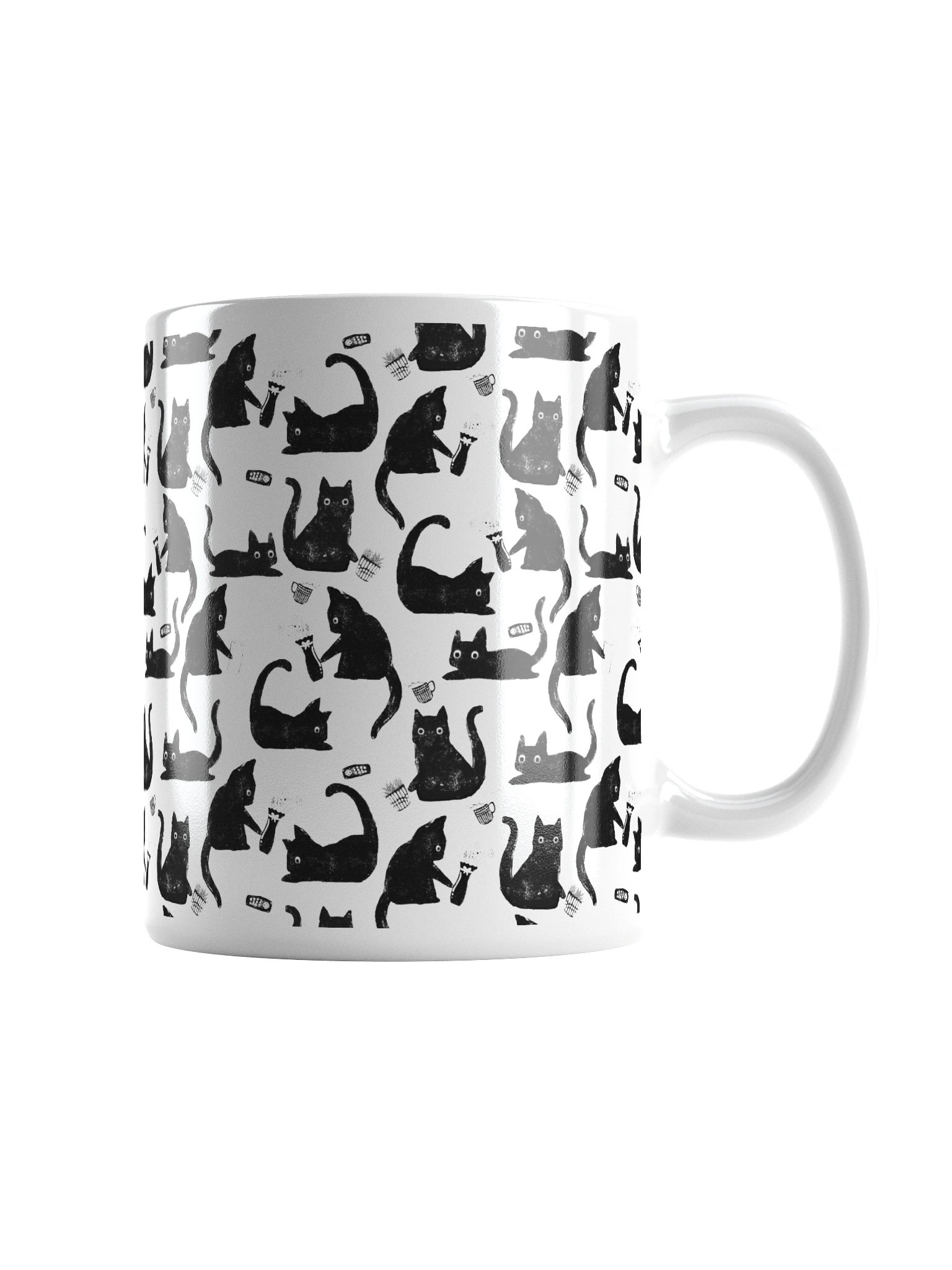 Bad Cats Knocking Stuff Over Coffee Mug product image (3)