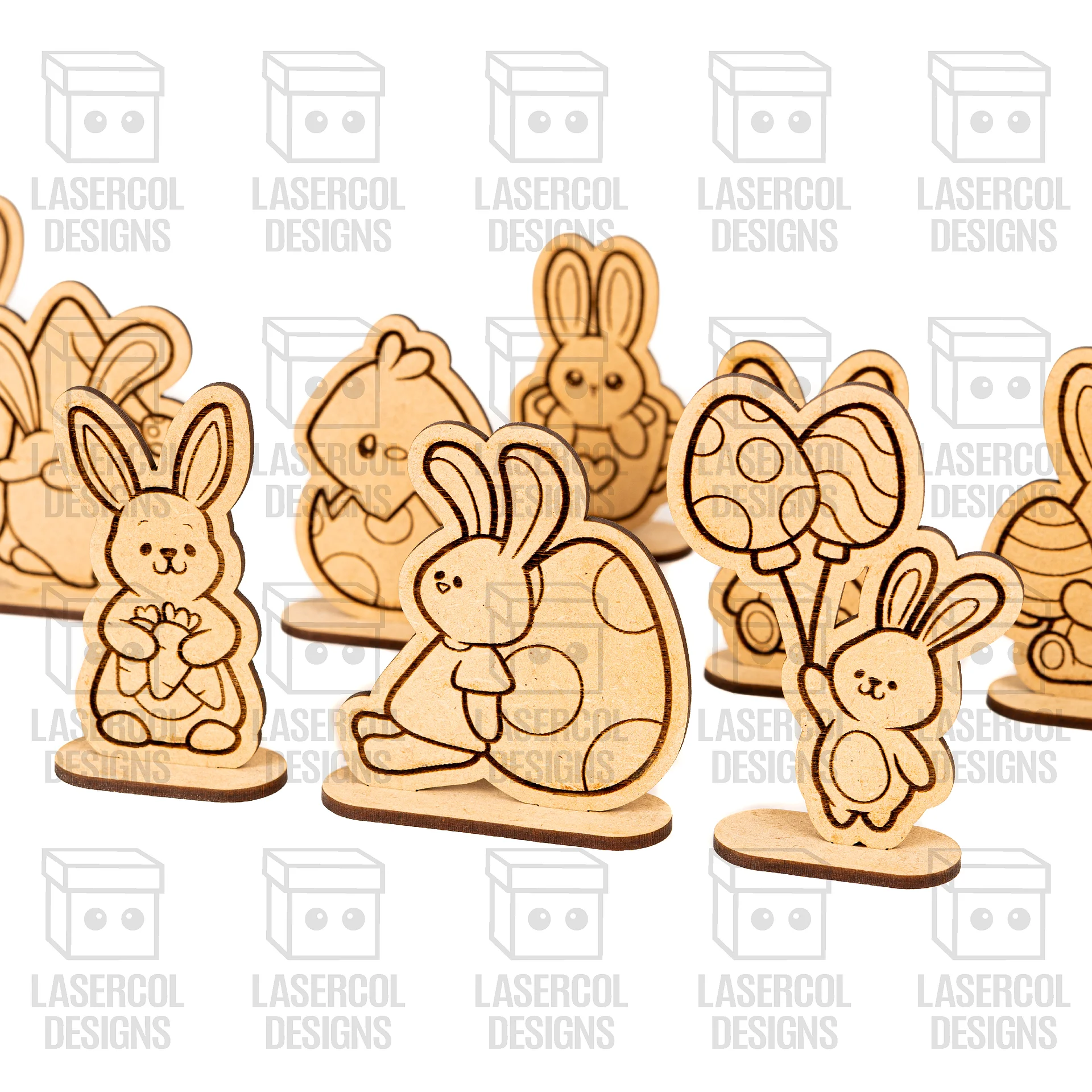 Easter Cutouts With Base Set 5 - Laser Cut Files product image (4)