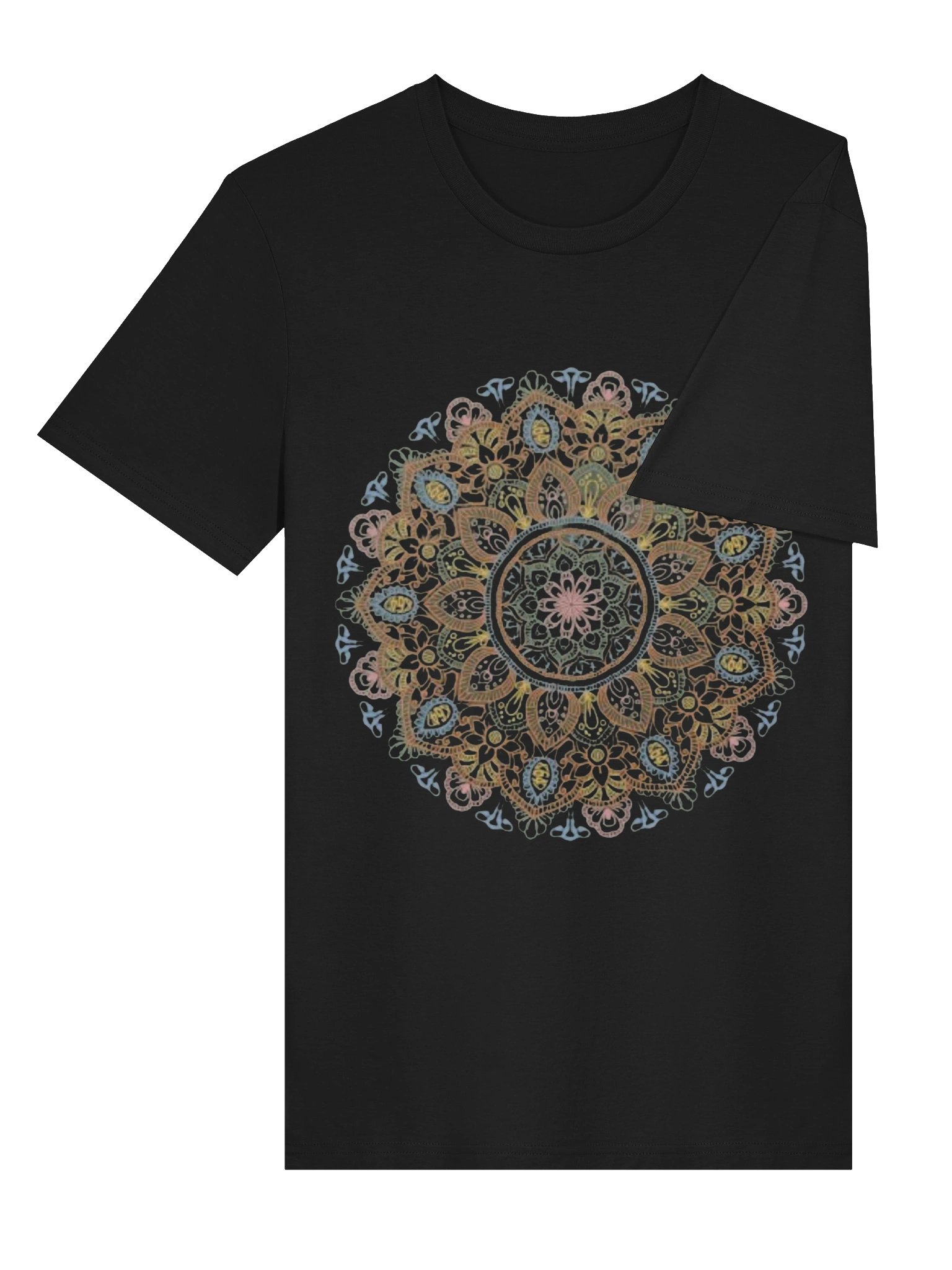Boho Mandala T-Shirt – Vintage Floral Mandala Tee | Sacred Geometry Yoga Meditation Shirt | product image (4)