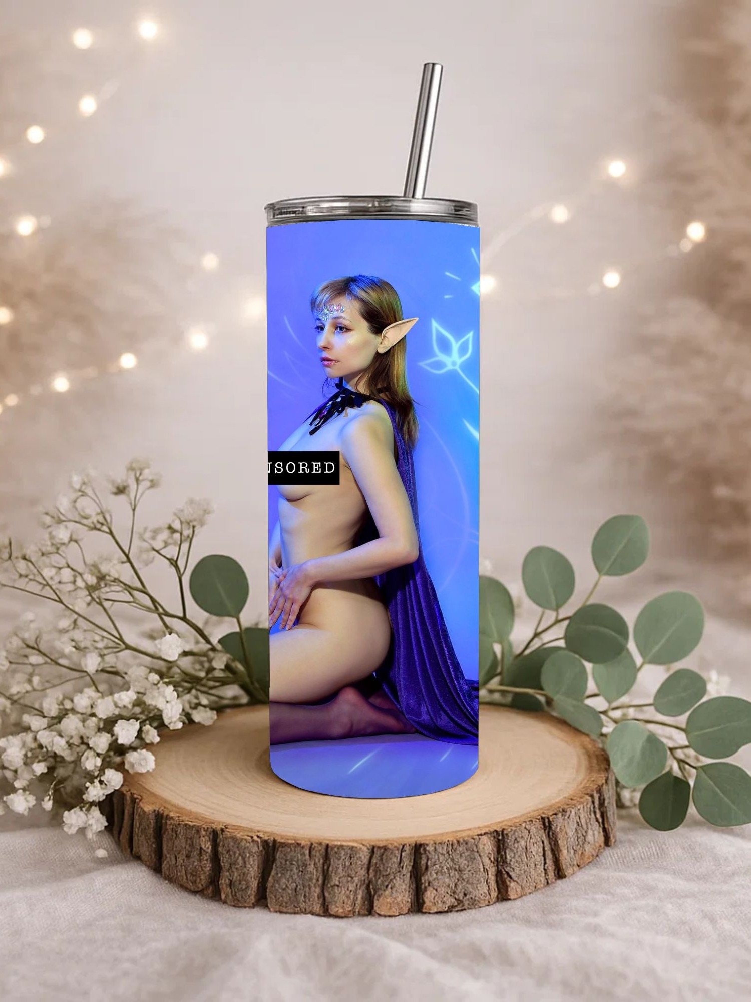 Censored Elf Nude Fantasy 20oz Tumbler product image (3)