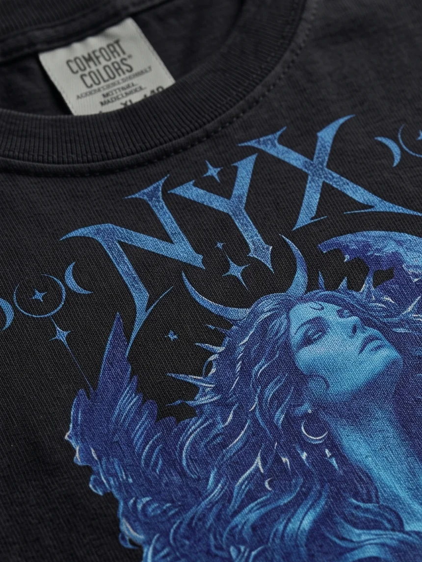 Nyx: She Owns The Night – Mystical Moon Goddess Graphic Tee product image (6)