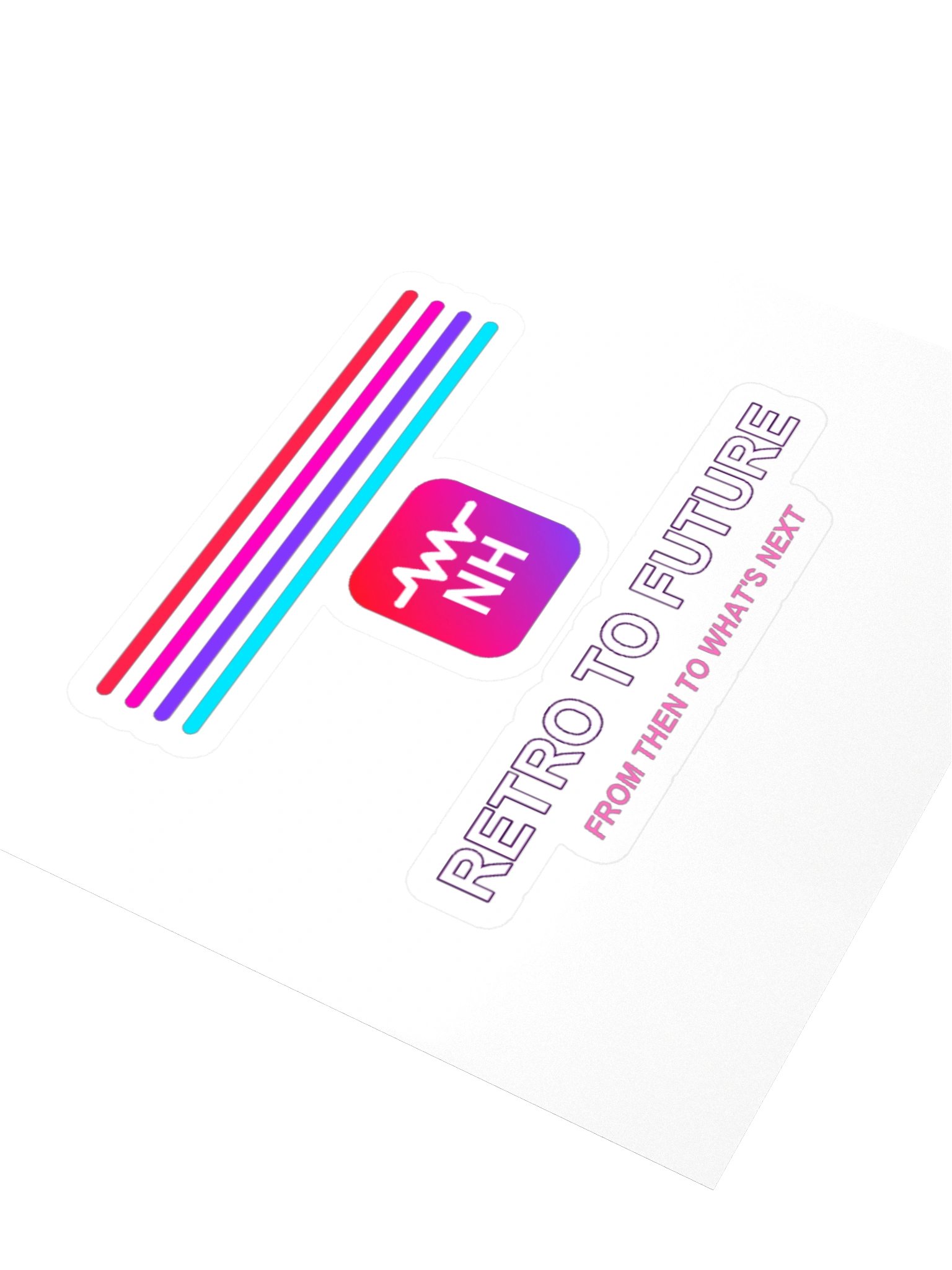 Next Hits Retro to Future Kiss Cut Sticker product image (3)