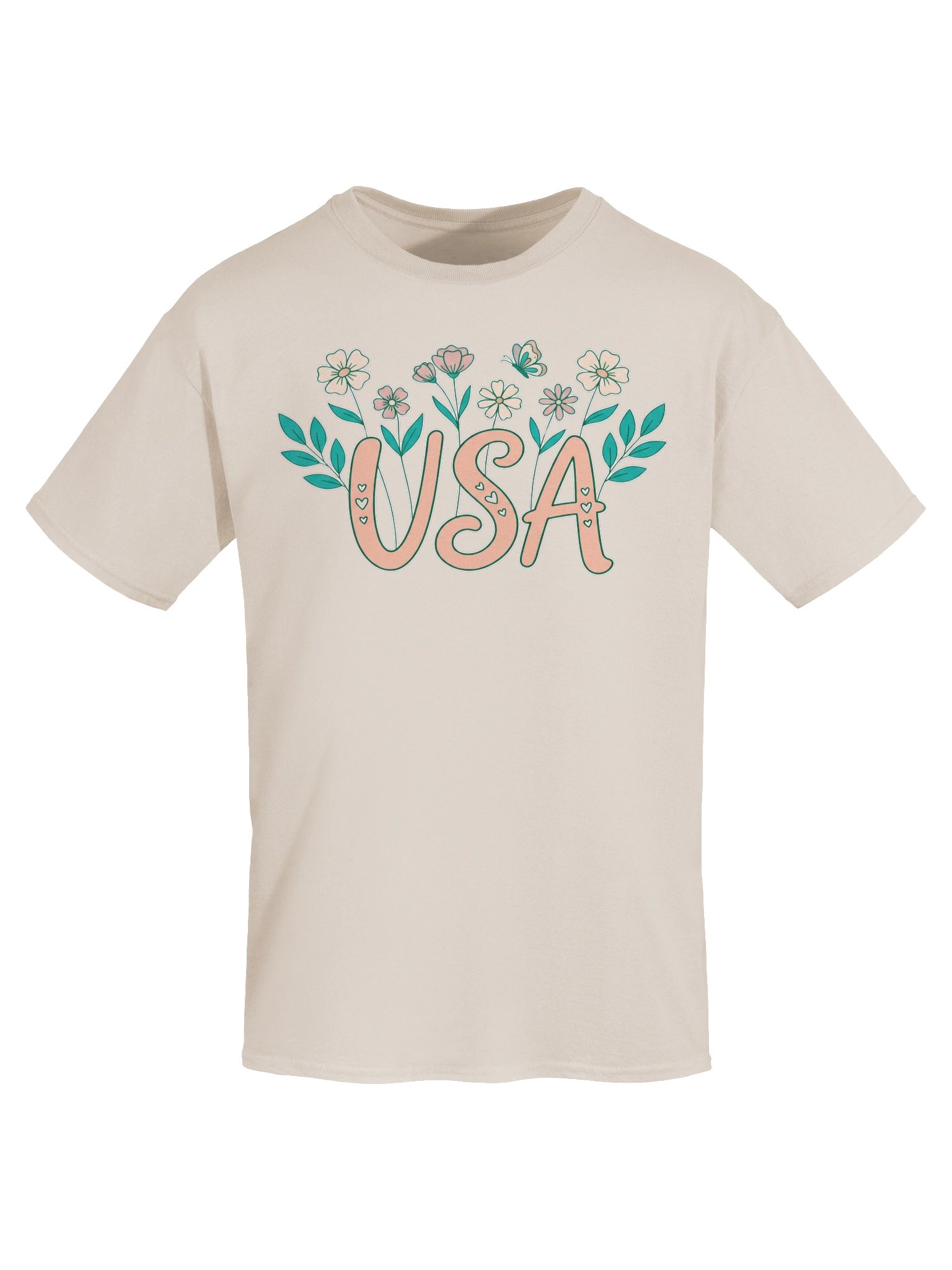 Floral USA Patriot Graphic Tee product image (30)