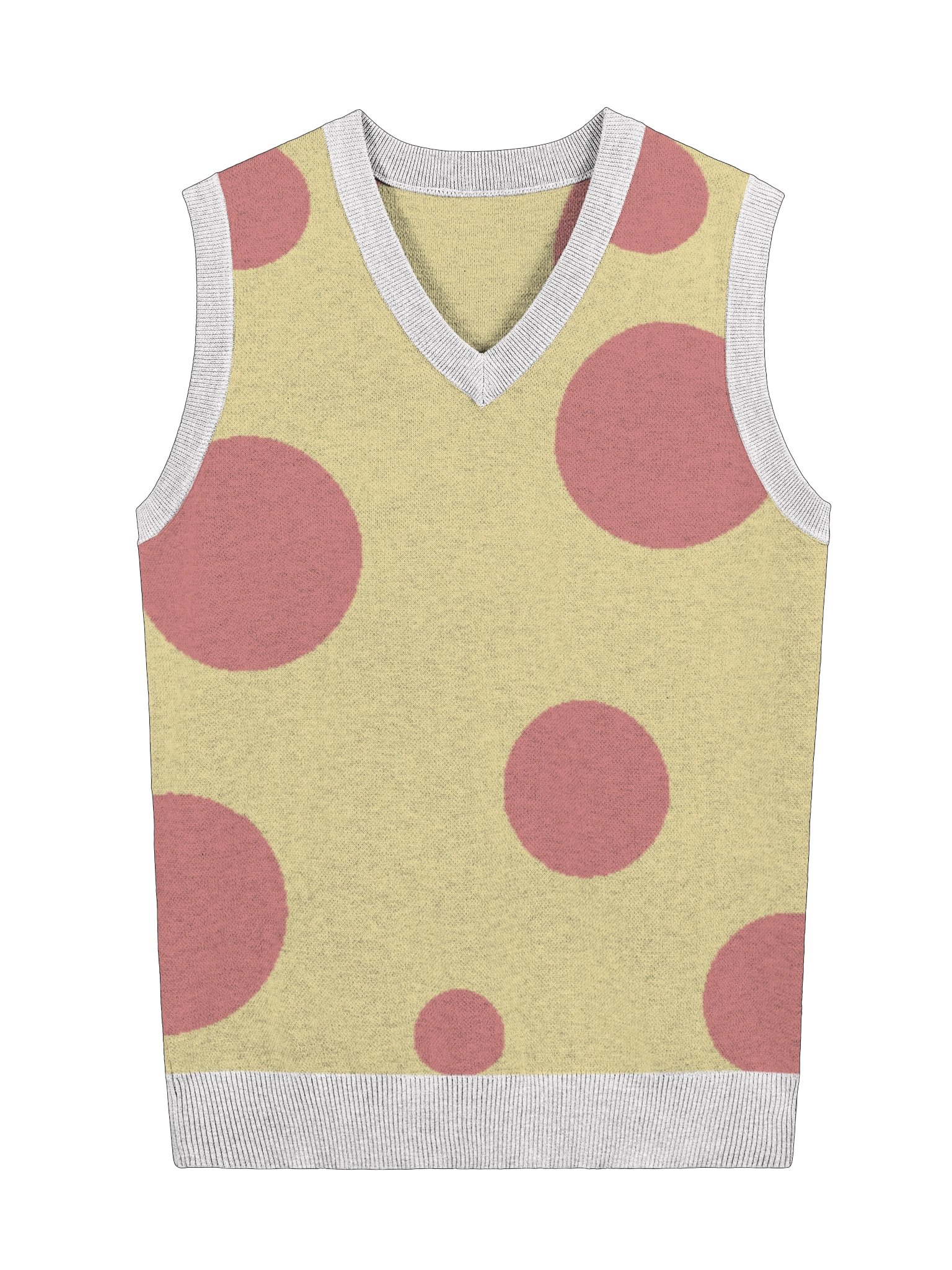 LowkeyFire TADC Zooble Body Knitted V-Neck Vest product image (3)