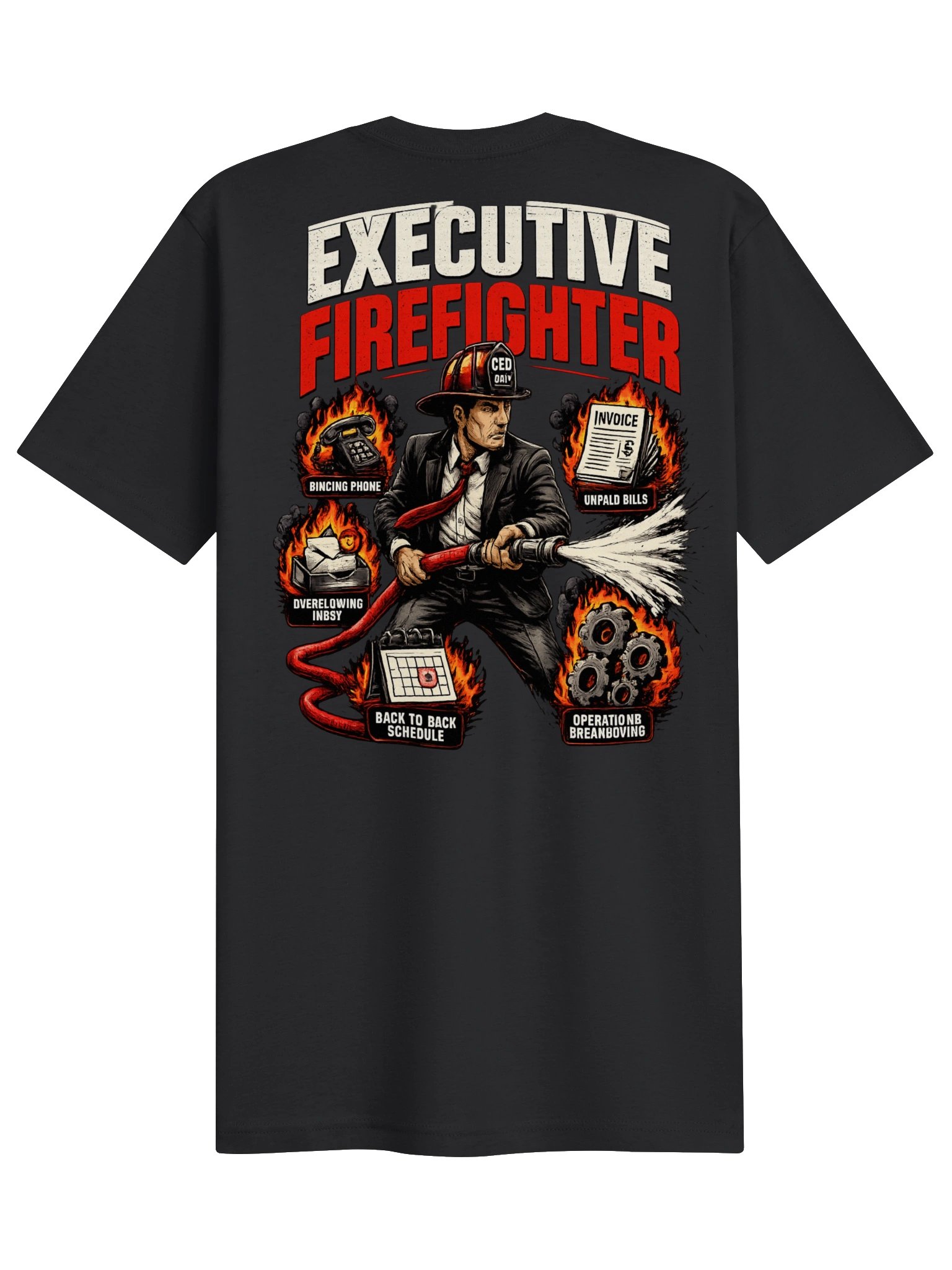 Executive Fire Fighter T-Shirt -Black product image (2)