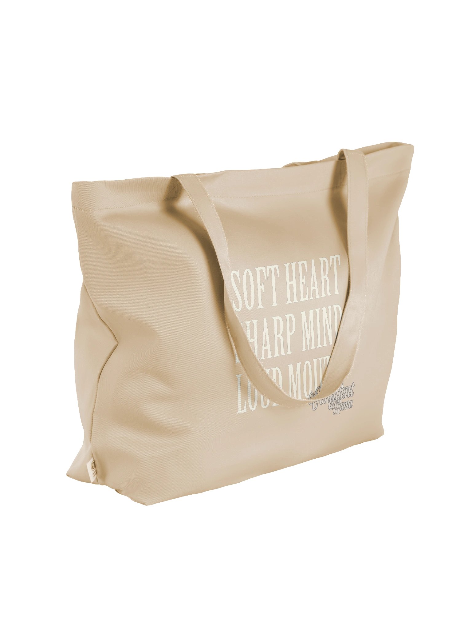Soft Heart. Sharp Mind. Loud Mouth. Organic Cotton Tote - Confident Mama product image (4)