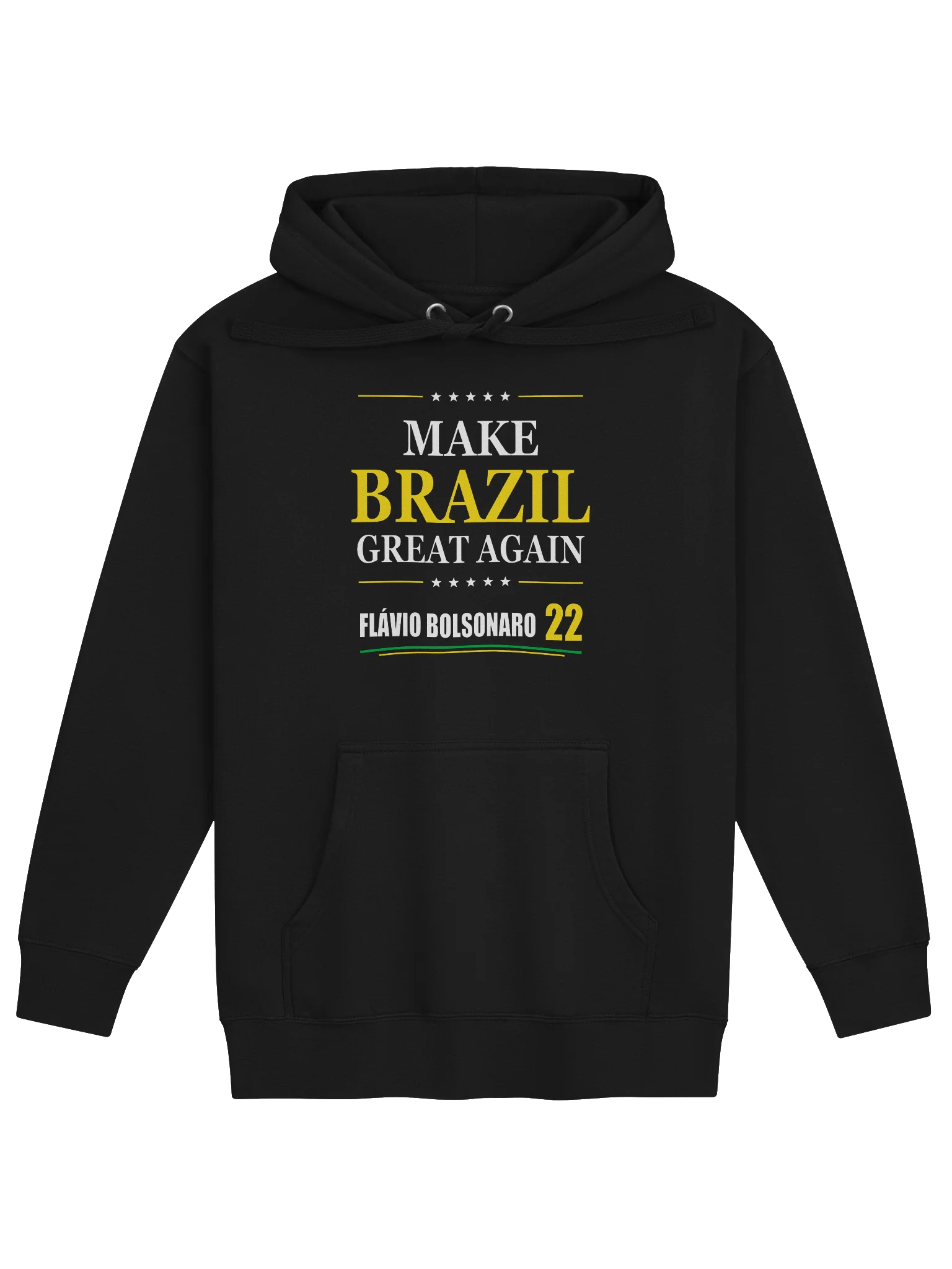 Make Brazil Great Again – Flávio Bolsonaro 22 Hoodie | Model II product image (5)