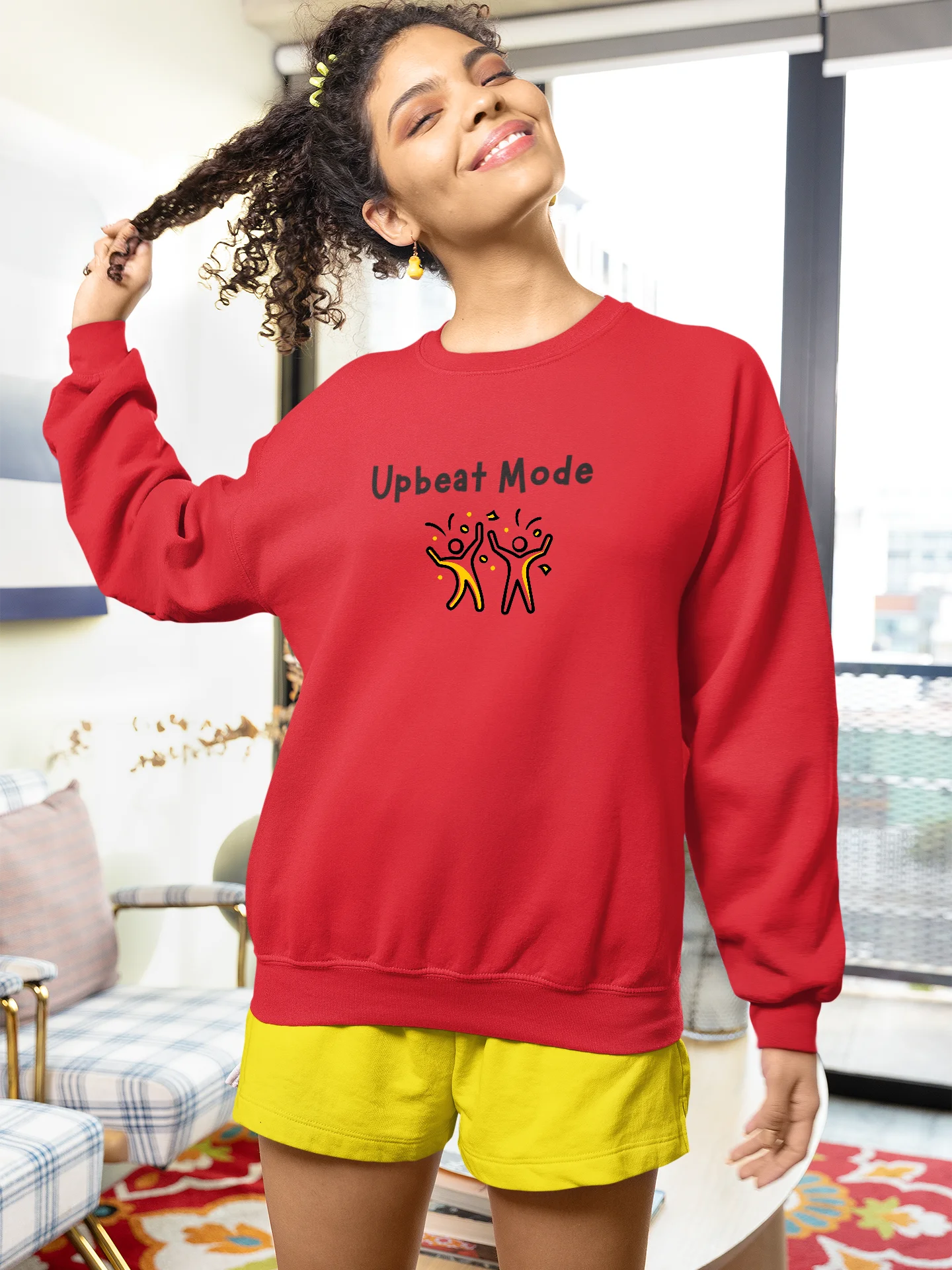 "Upbeat Mode" My Vibe Crewneck Sweatshirt product image (1)