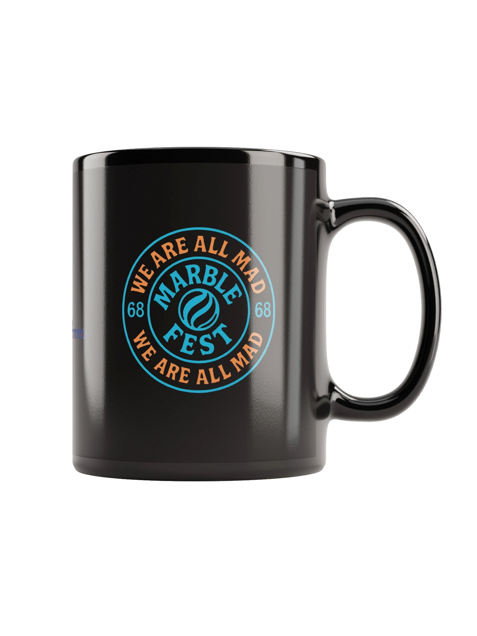 Marble Madness Black Glossy Mug product image (6)
