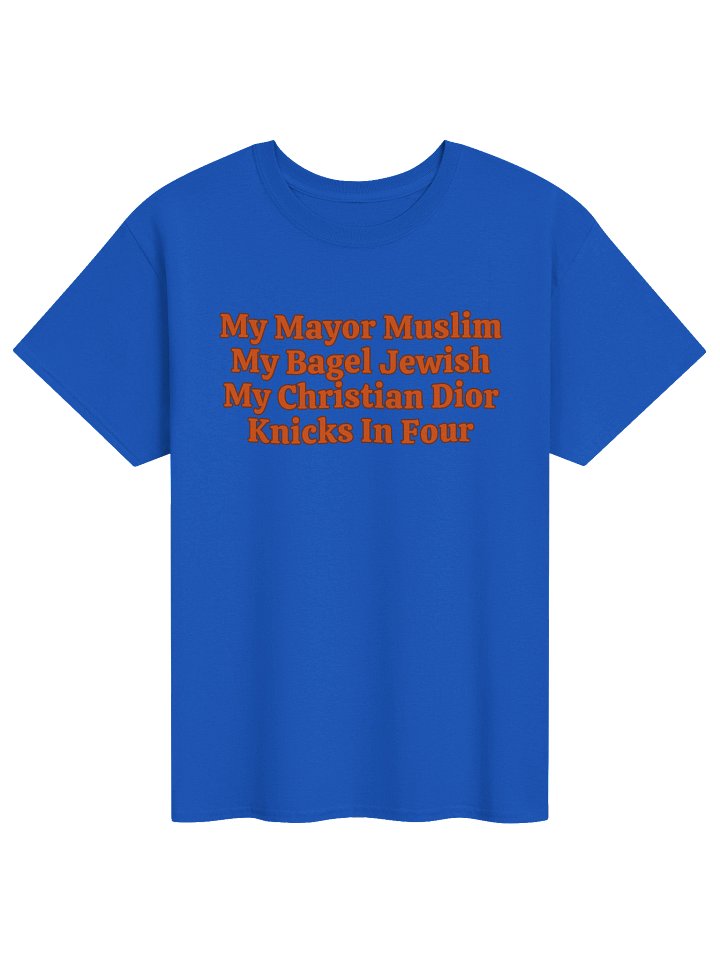 My Mayor Muslim My Bagel Jewish My Christian Dior Knicks In Four T-shirt product image (1)