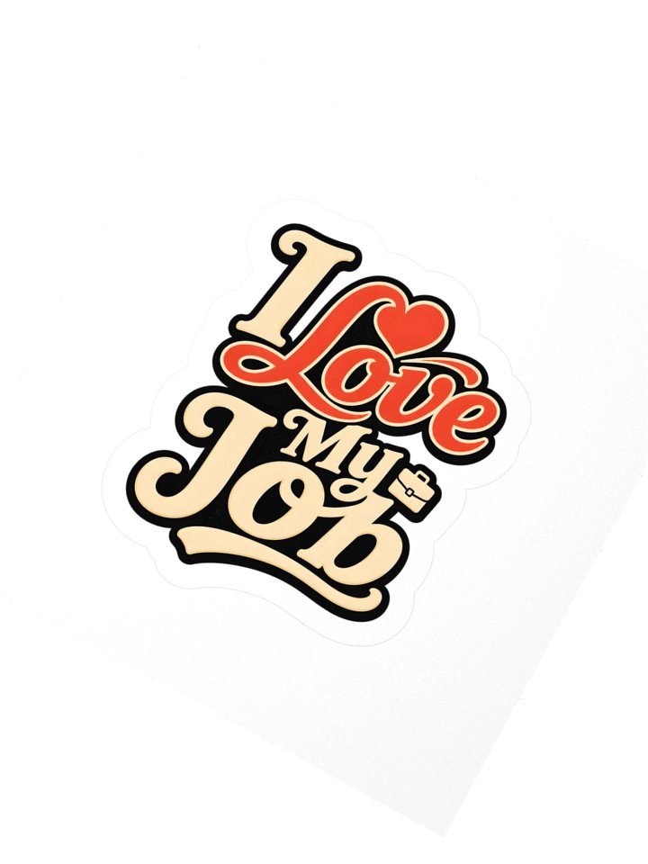 I Love My Job Sticker product image (2)