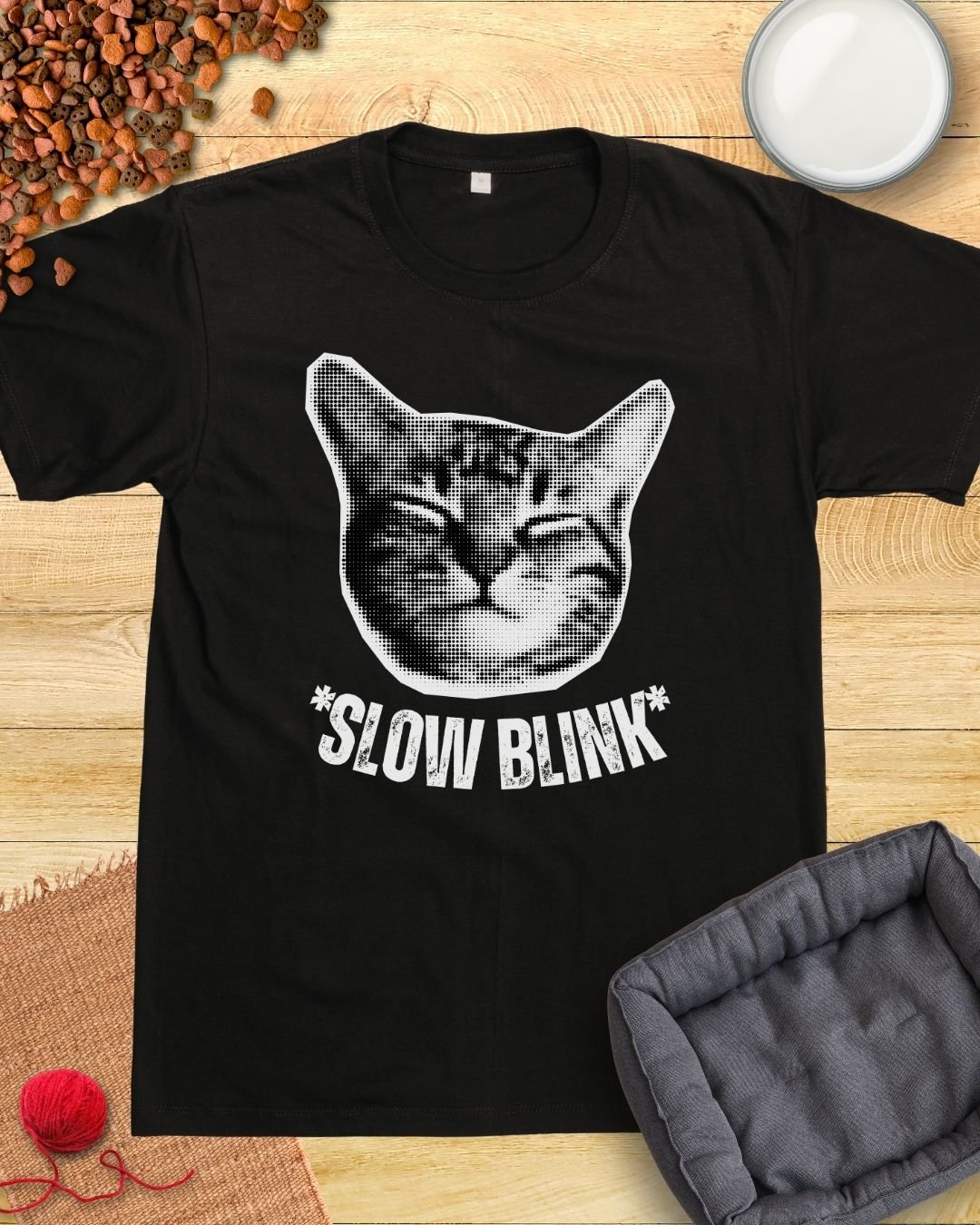 Slow Blink Cat T-Shirt product image (3)