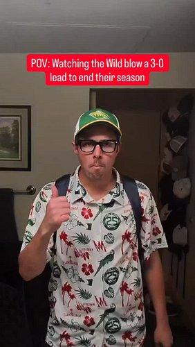 POV: You watch the Minnesota Wild blow a 3-0 lead to get eliminated from the playoffs...

#minnesotawild #minnesota #nhl