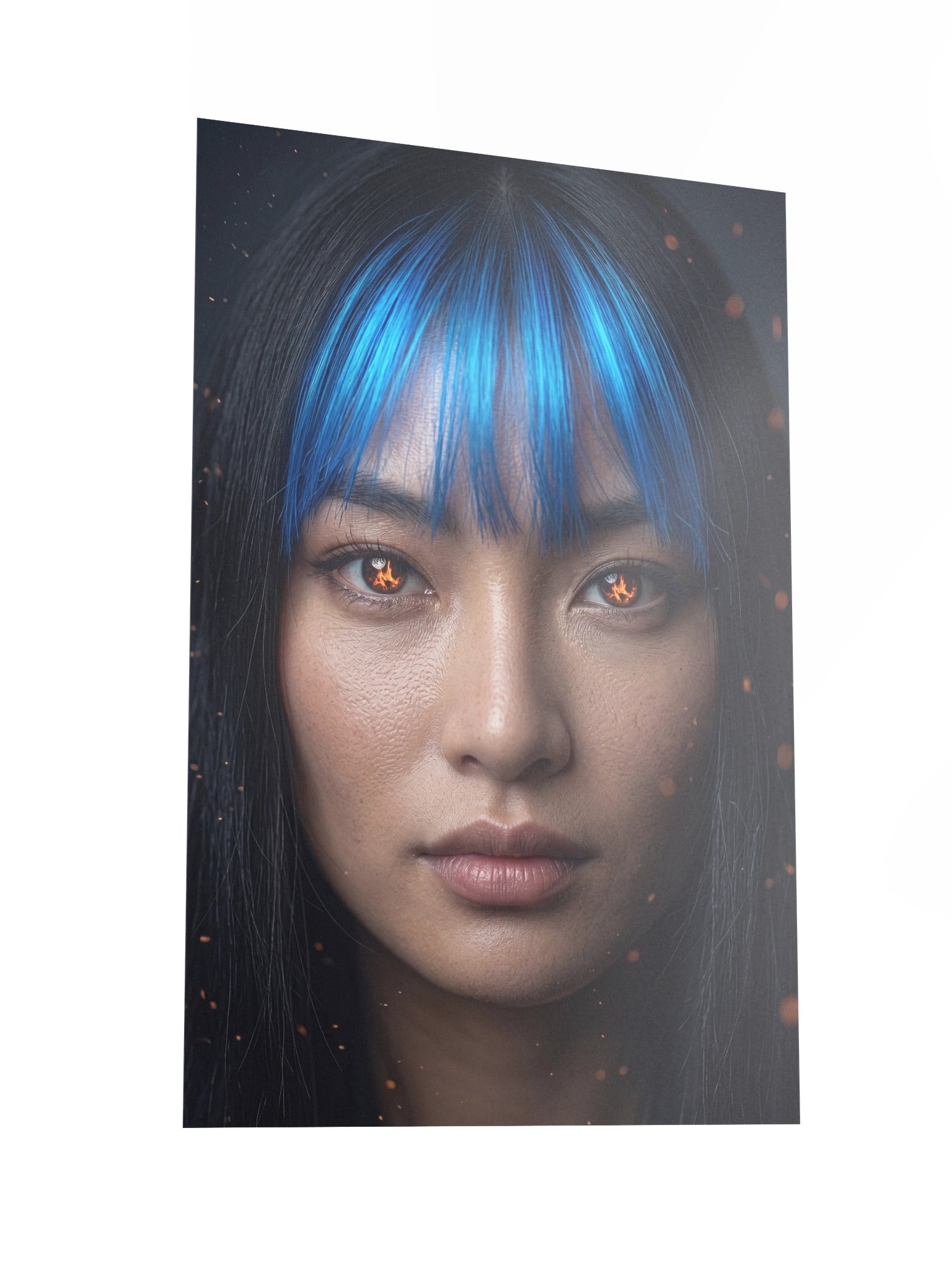 Ember Gaze Blue Bangs Poster product image (4)