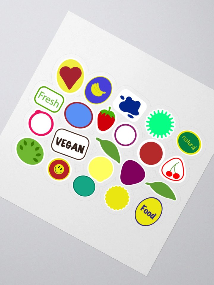 Fresh and Vibrant Kiss Cut Stickers Set product image (4)