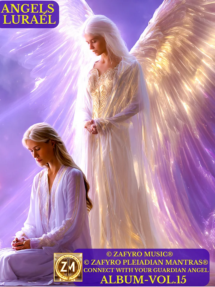 ÁLBUM - VOL. 15 (MUSIC) - ANGELS LURAEL (© ZAFYRO PLEIADIAN MANTRAS®)- ANGELIC MANTRAS TO CONNECT WITH YOUR GUARDIAN ANGEL · HEALING MUSIC 532Hz product image (1)