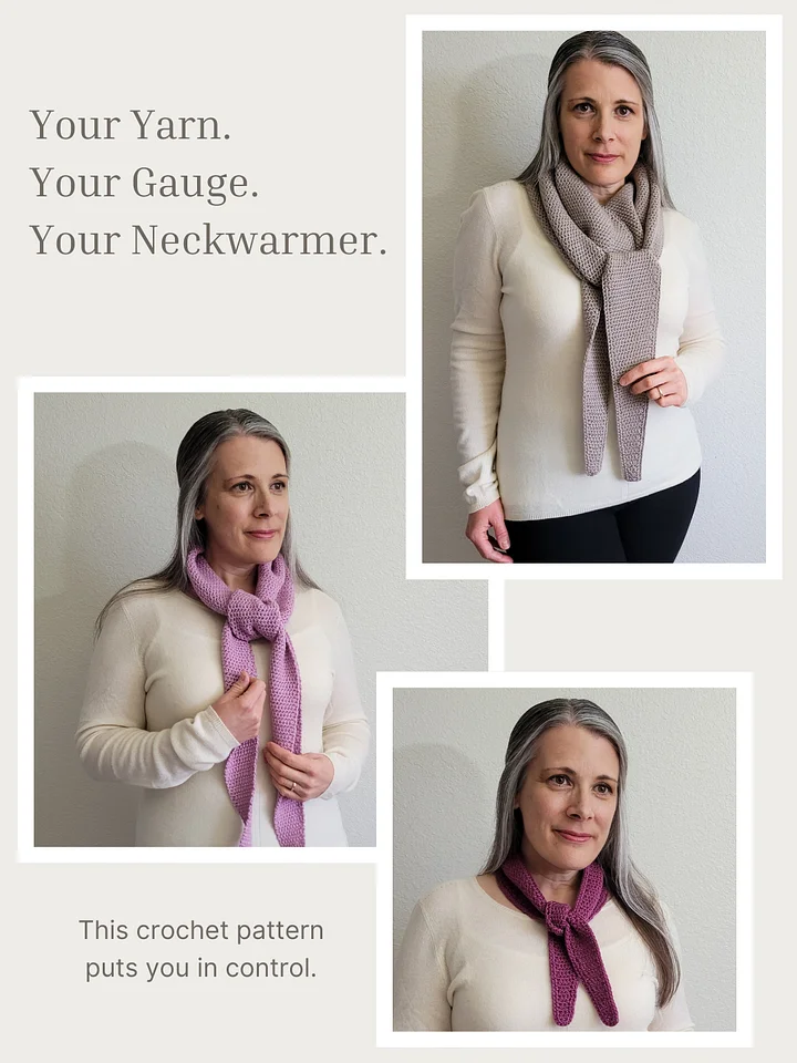 Your Yarn, Your Way Neckwarmer Crochet Pattern product image (2)