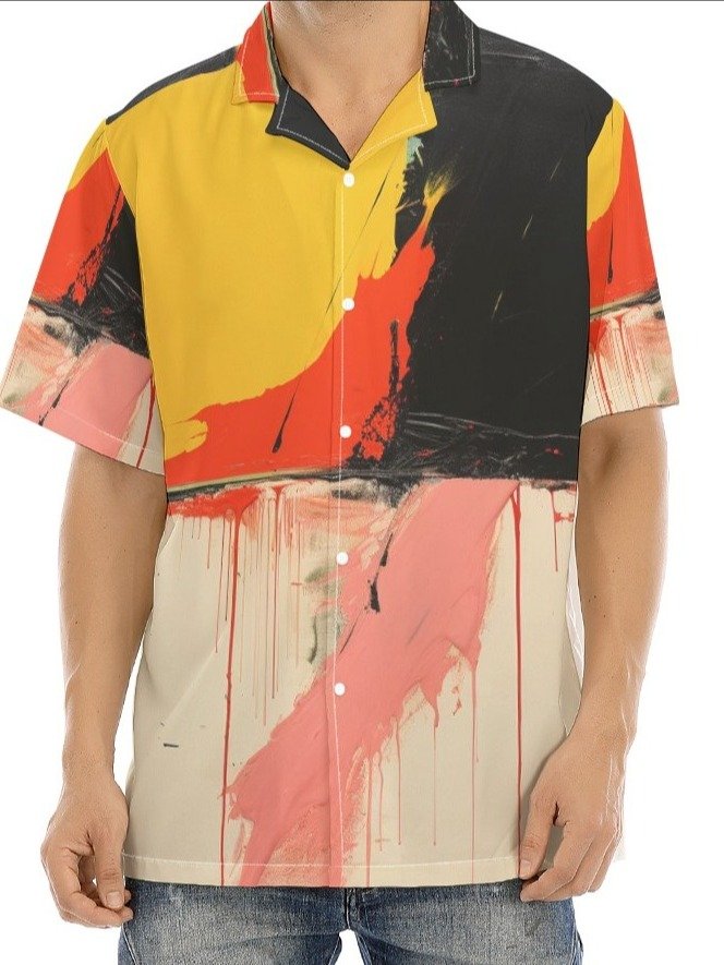 Drip Expressionist Cuban Shirt product image (1)