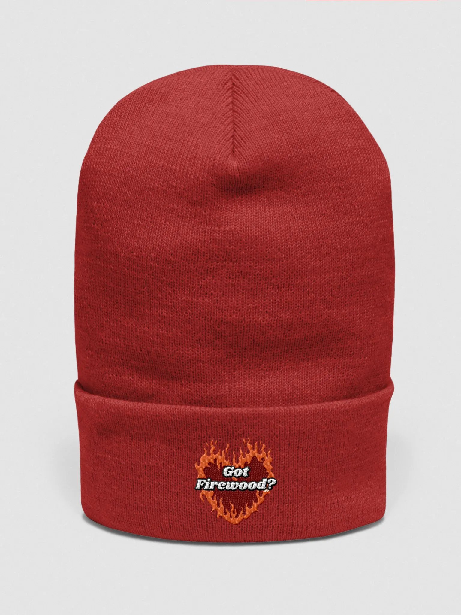 Flaming Heart - Got Firewood? | Embroidered Beanie product image (21)