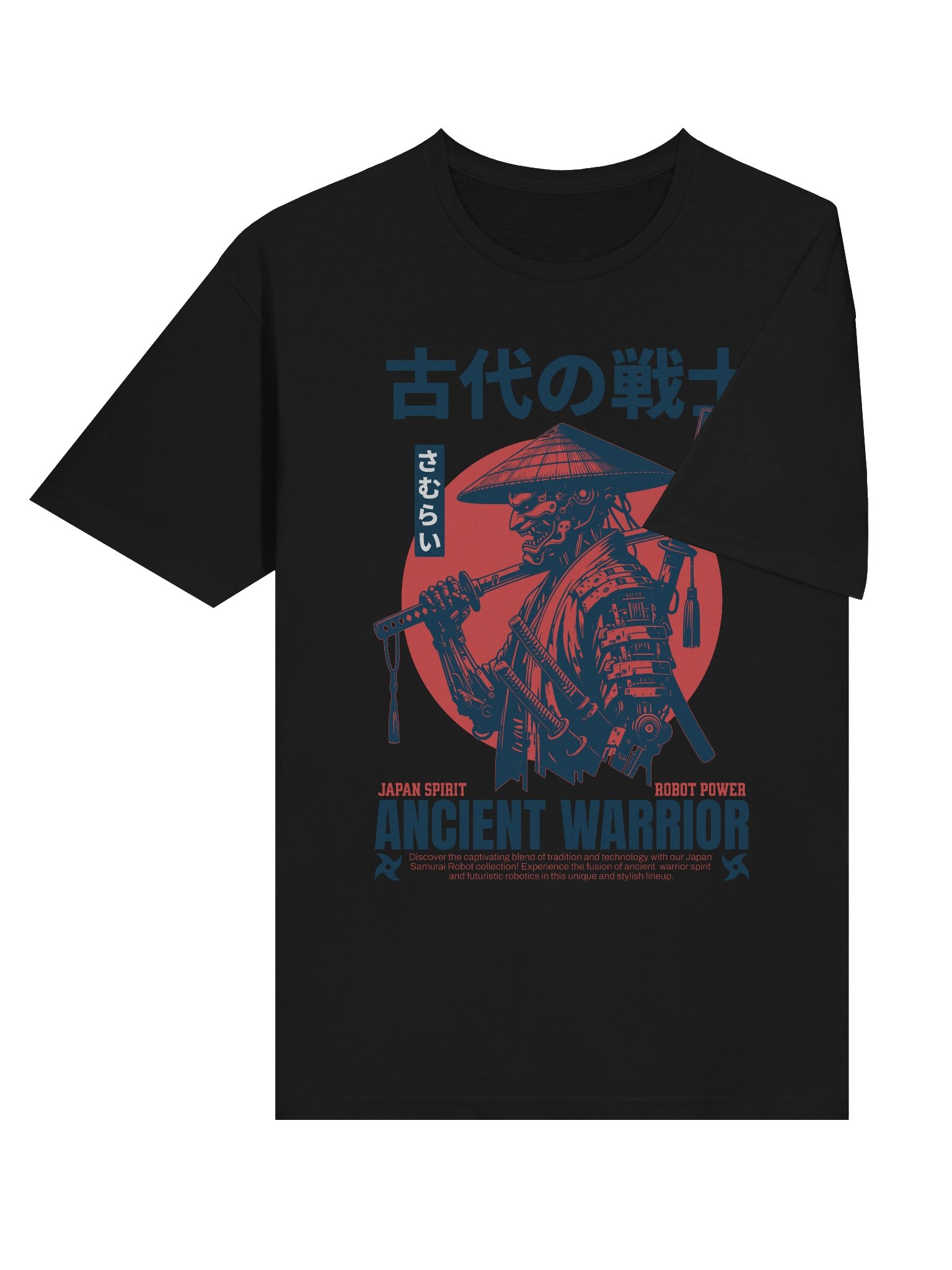 Ancient Samurai Robot Fusion T-Shirt - Gildan Softstyle product image (4)