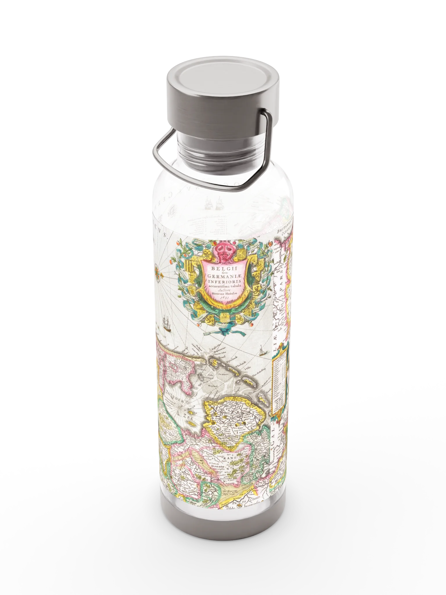 Historic Coastal Map Thor Sports Bottle product image (7)