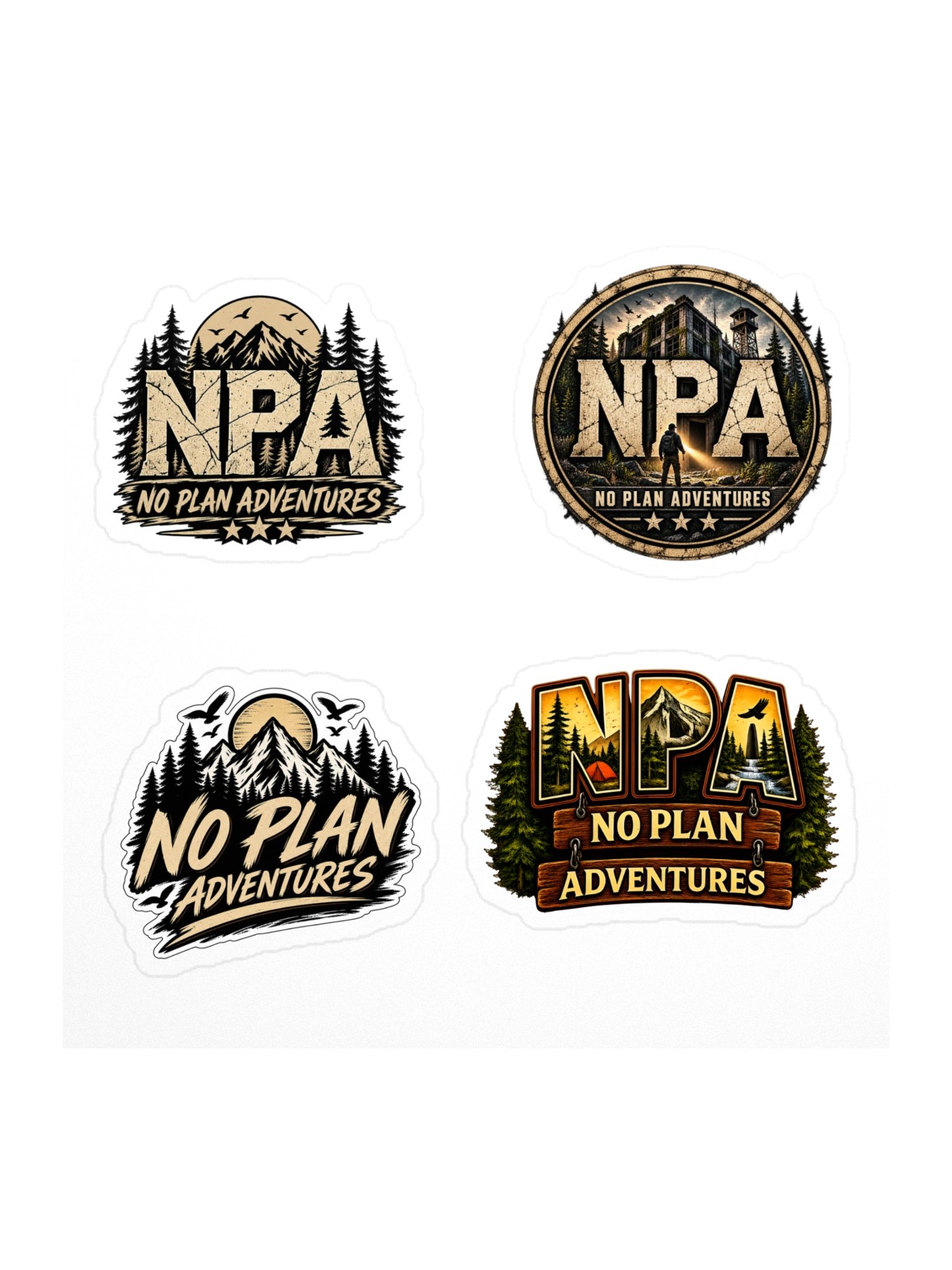 No Plan Adventures – Explore Everything Sticker Pack product image (1)
