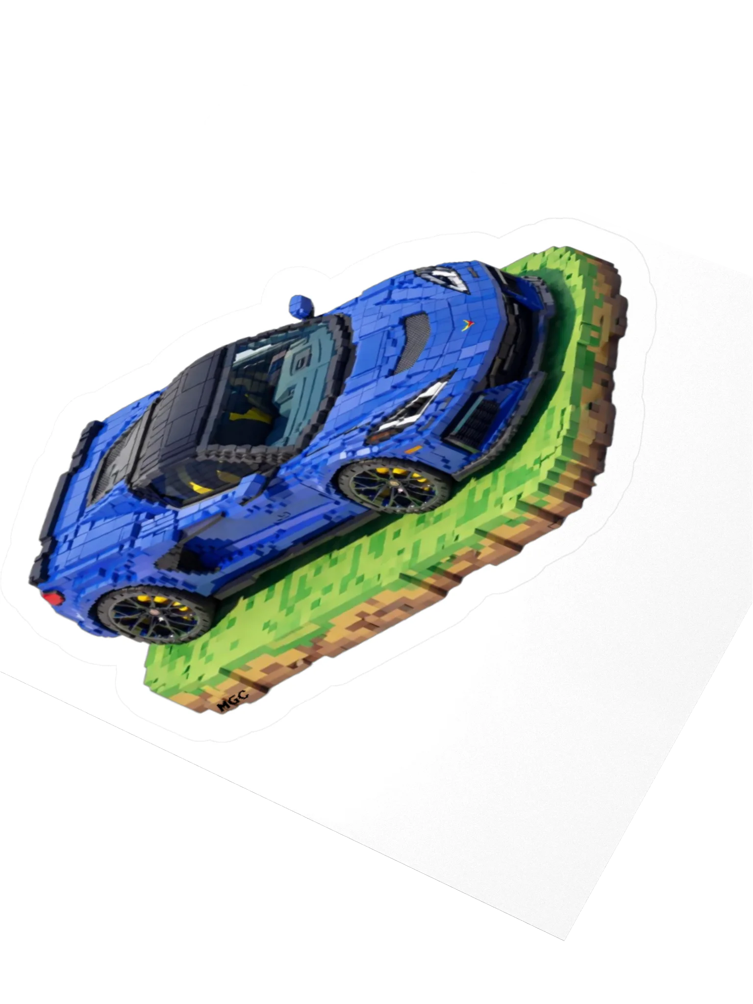 Purple Corvette ZR1 Sticker (Pixel, Retro, Minecraft) product image (7)